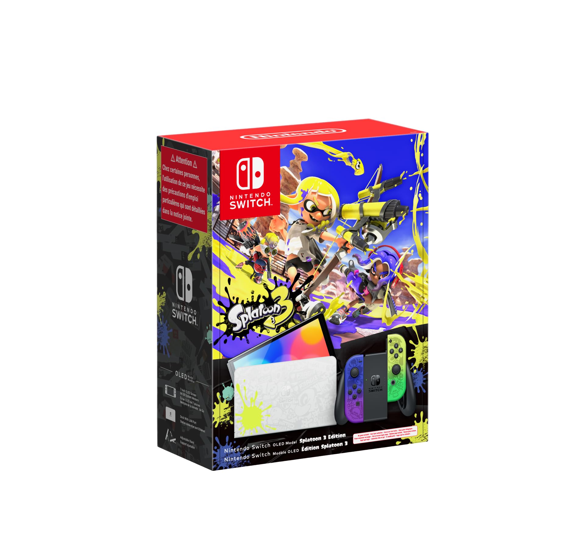 Nintendo Switch OLED Model Splatoon 3 Edition - Limited Edition Gaming Console with 7