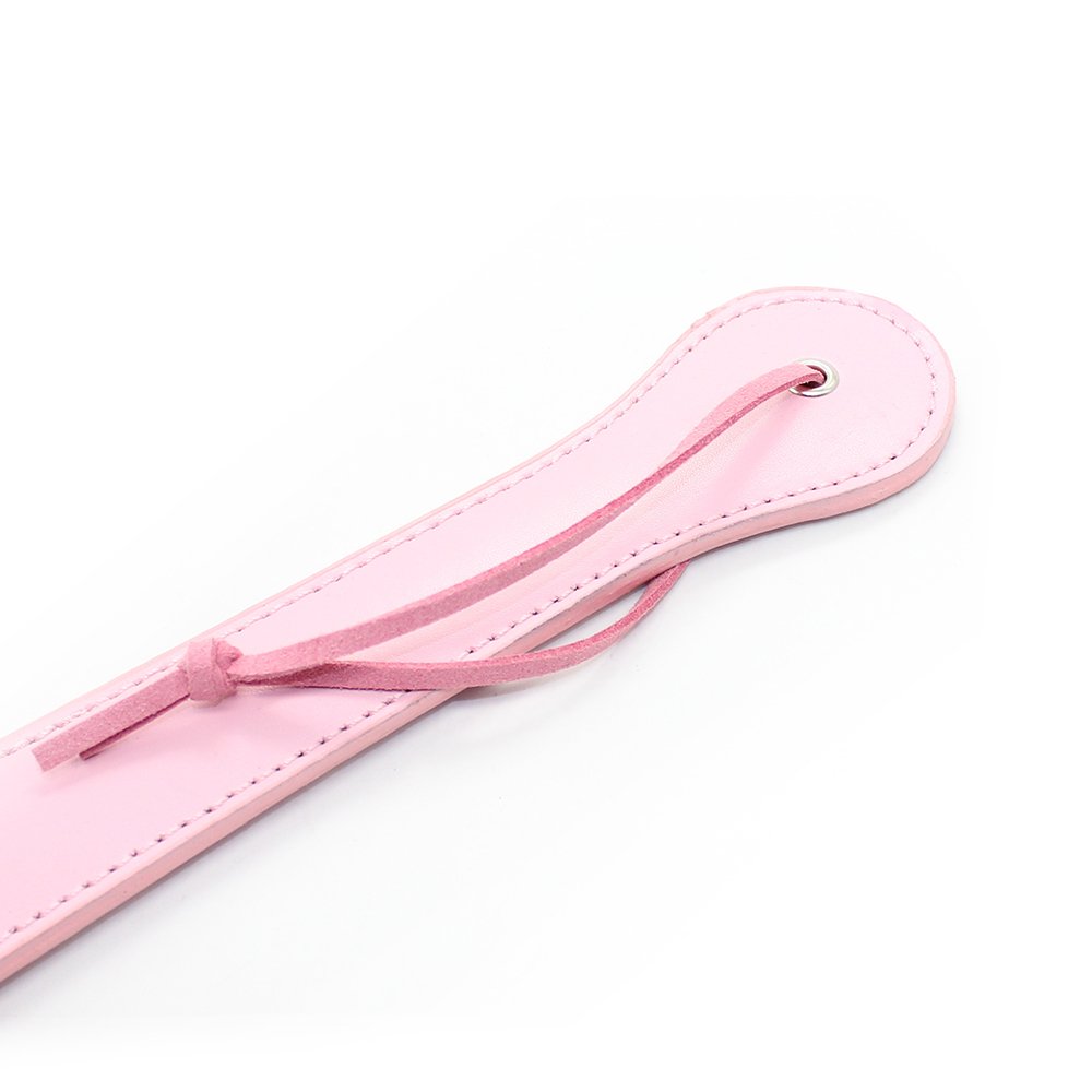 48cm Long Spank Paddle Whip - Leather Horse Riding Crop with Laser Engraving for Equestrian Training & BDSM Play | Perfect for Riding Lessons, Discipline & Sensual Scenes