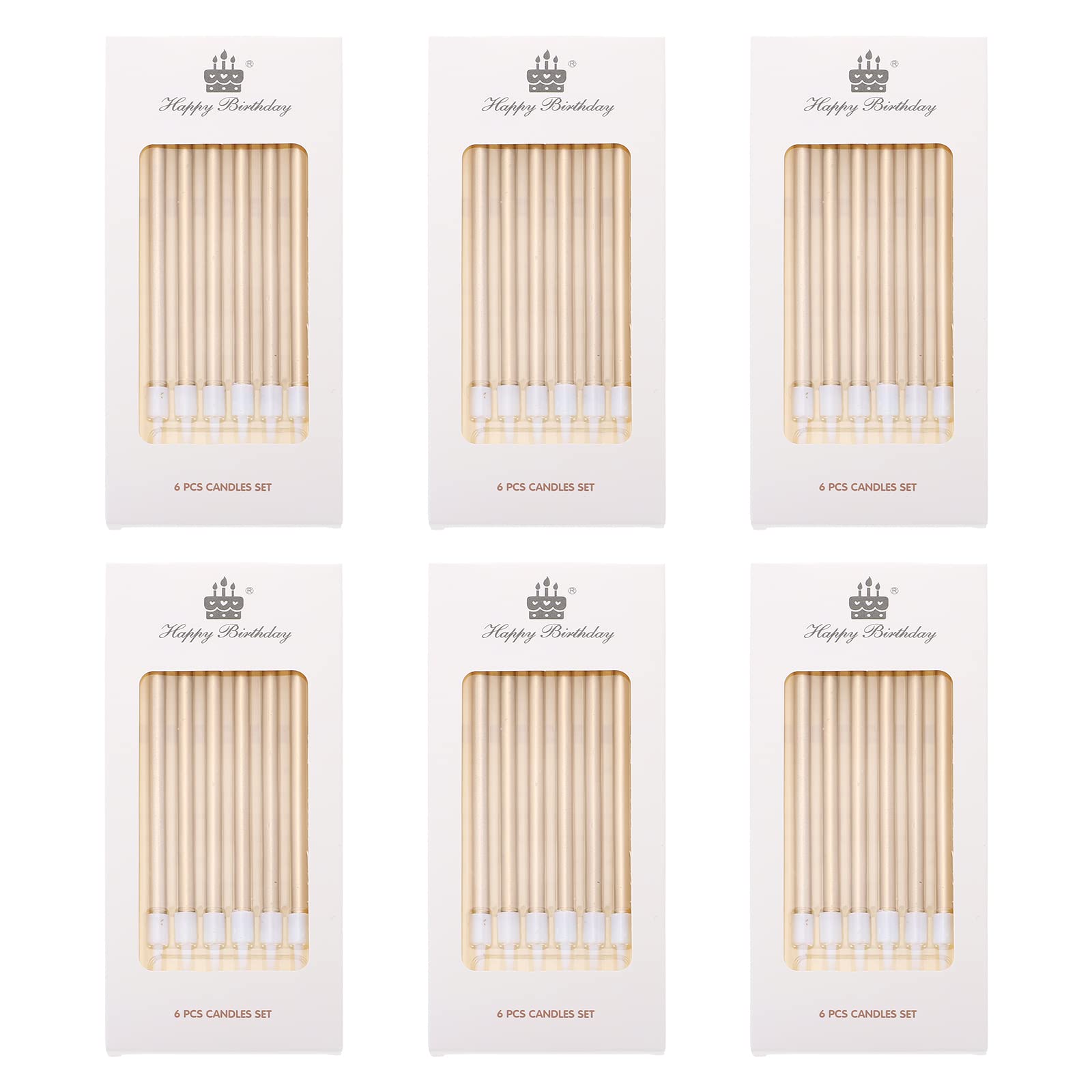 36PCS Creative Birthday Candles - Elegant Cake Decorations for Birthday Parties, Home, Wall & Room Decor - Perfect for Cakes, Cupcakes and Party Centerpieces