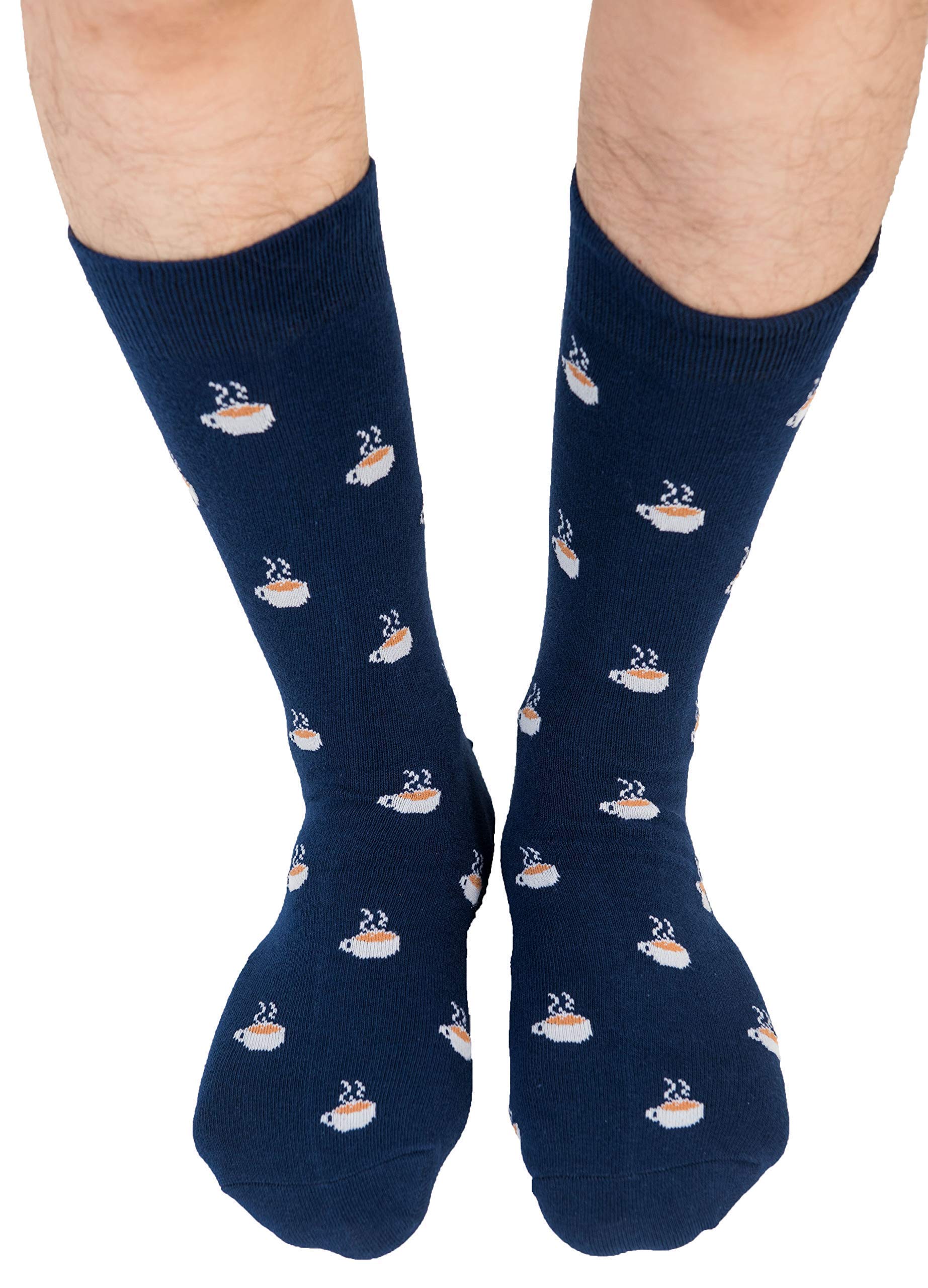 Coffee Lover Gift Set for Men - Barista Socks & Cappuccino Latte Tie Combo | Caffeine Themed Accessories | Perfect for Coffee Enthusiasts & Baristas | Great for Office Wear, Gifts & Coffee Shop Visits