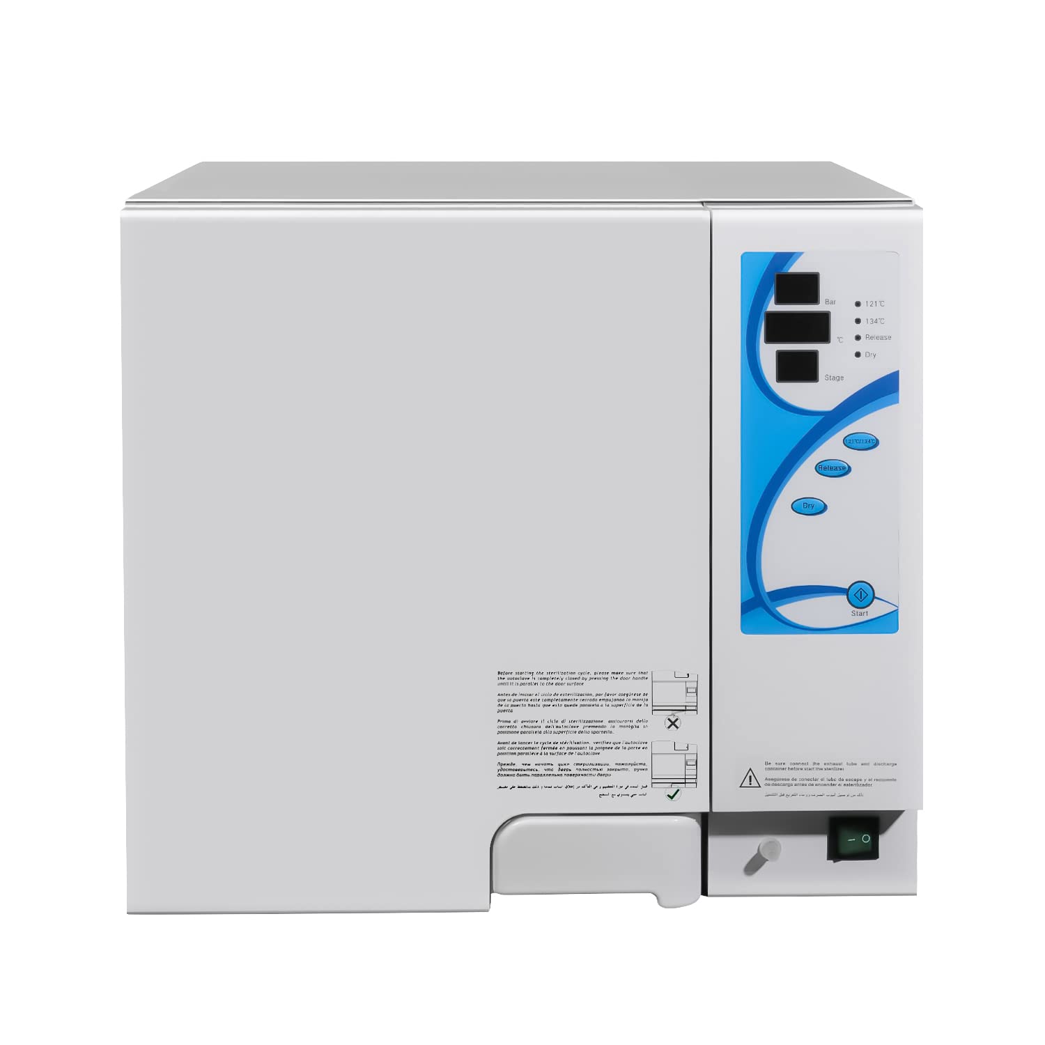 18L Portable Steam Autoclave Sterilizer with LCD Display - 1100W Class N Drying Function for Medical & Lab Equipment - Perfect for Dental Clinics, Hospitals, and Research Laboratories