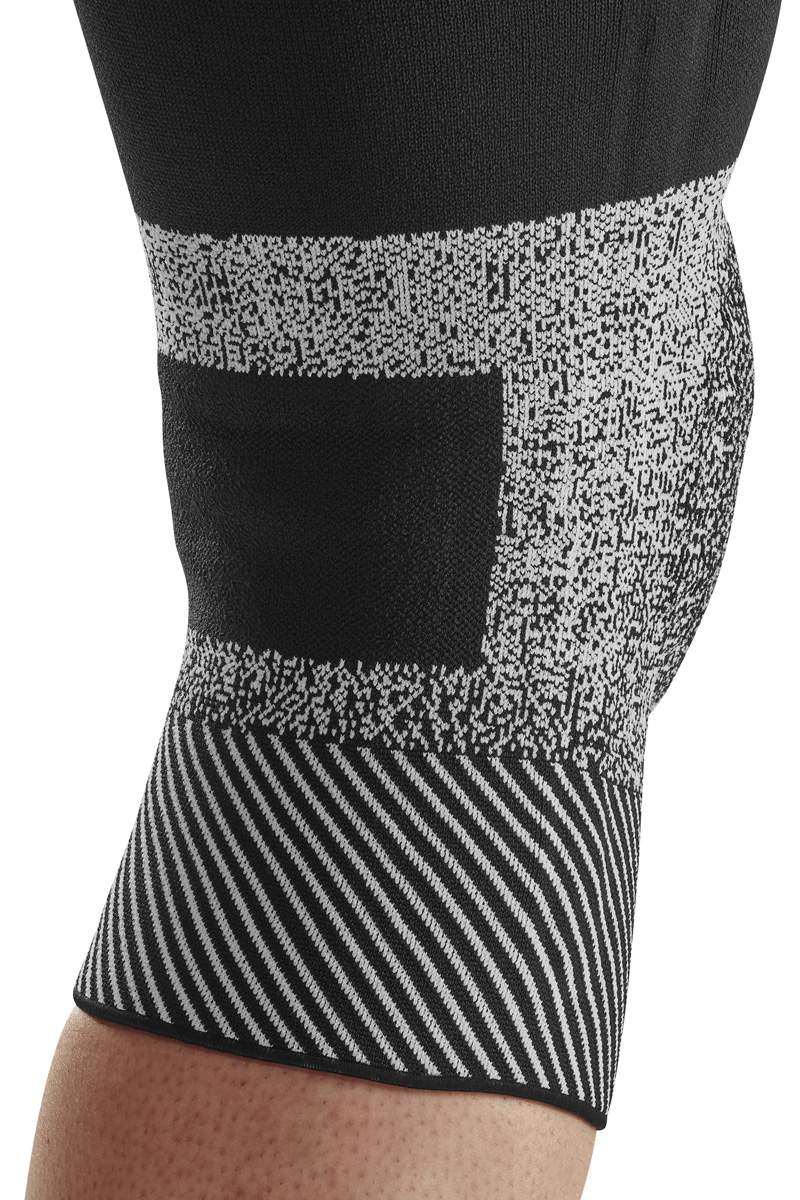 CEP Unisex Max Support Knee Sleeve - Black/White - Compression Support for Running, Weightlifting & Joint Pain Relief