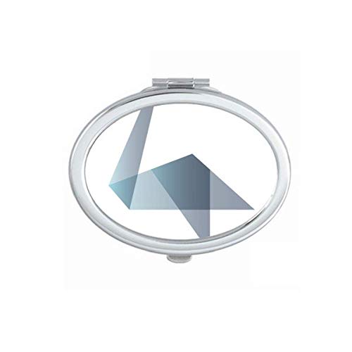DIYthinker Origami Abstract Duck Geometric Mirror - Portable Folding Double-Sided Makeup & Glasses Mirror for Travel, Home, and Office Use