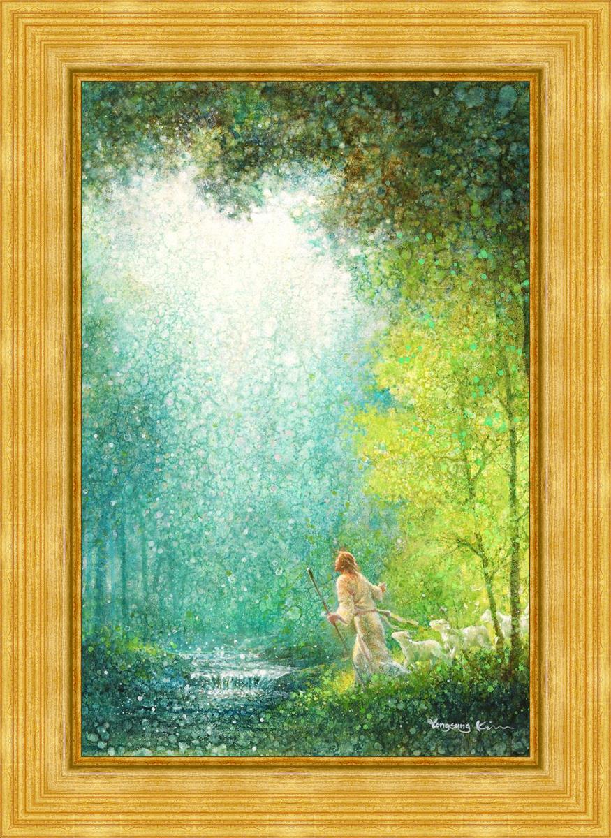 Lead Me By Yongsung Kim - Inspirational Christian Wall Art Print - Perfect for Home Decor, Church & Office - Bible Verse Gift for Faith Encouragement