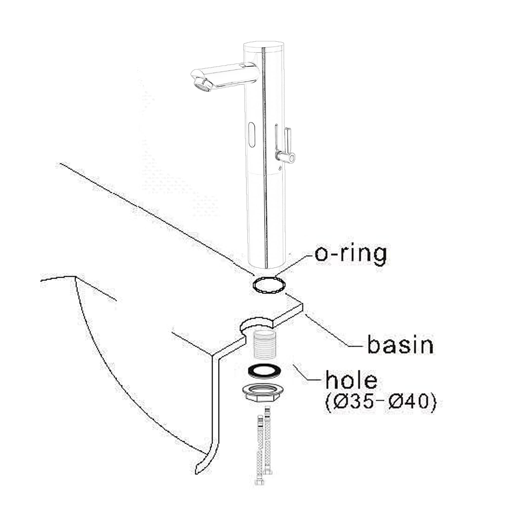 Touchless Bathroom Sink Faucet - Automatic Sensor Hands-Free Tall Basin Faucet with Single Handle Motion Control in Chrome Finish | Perfect for Modern Homes, Public Restrooms & Water Conservation