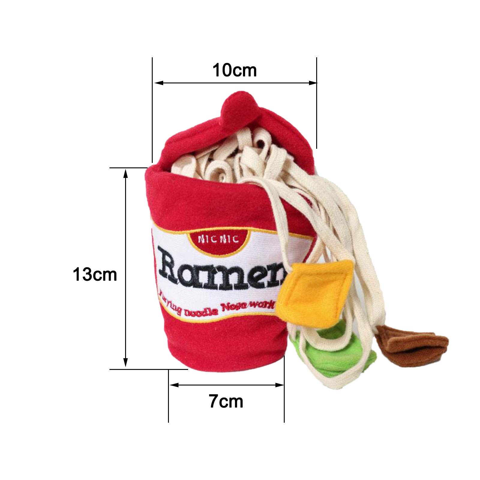 Interactive Dog Chew Plush Toy - Slow Feeding Puzzle Toy for Puppies & Cats | Ramen Noodle Nose Work Training | Small Pet Enrichment Activity for Mental Stimulation & Playtime Fun