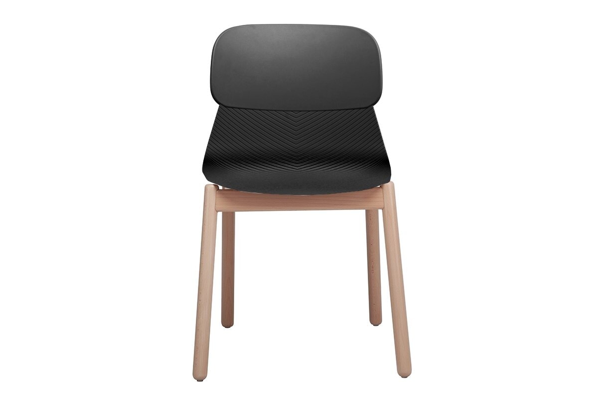 Durable Sammy Plastic Chair with Sturdy Wooden Legs - Perfect for Indoor, Outdoor, Patio, Garden, and Poolside Use