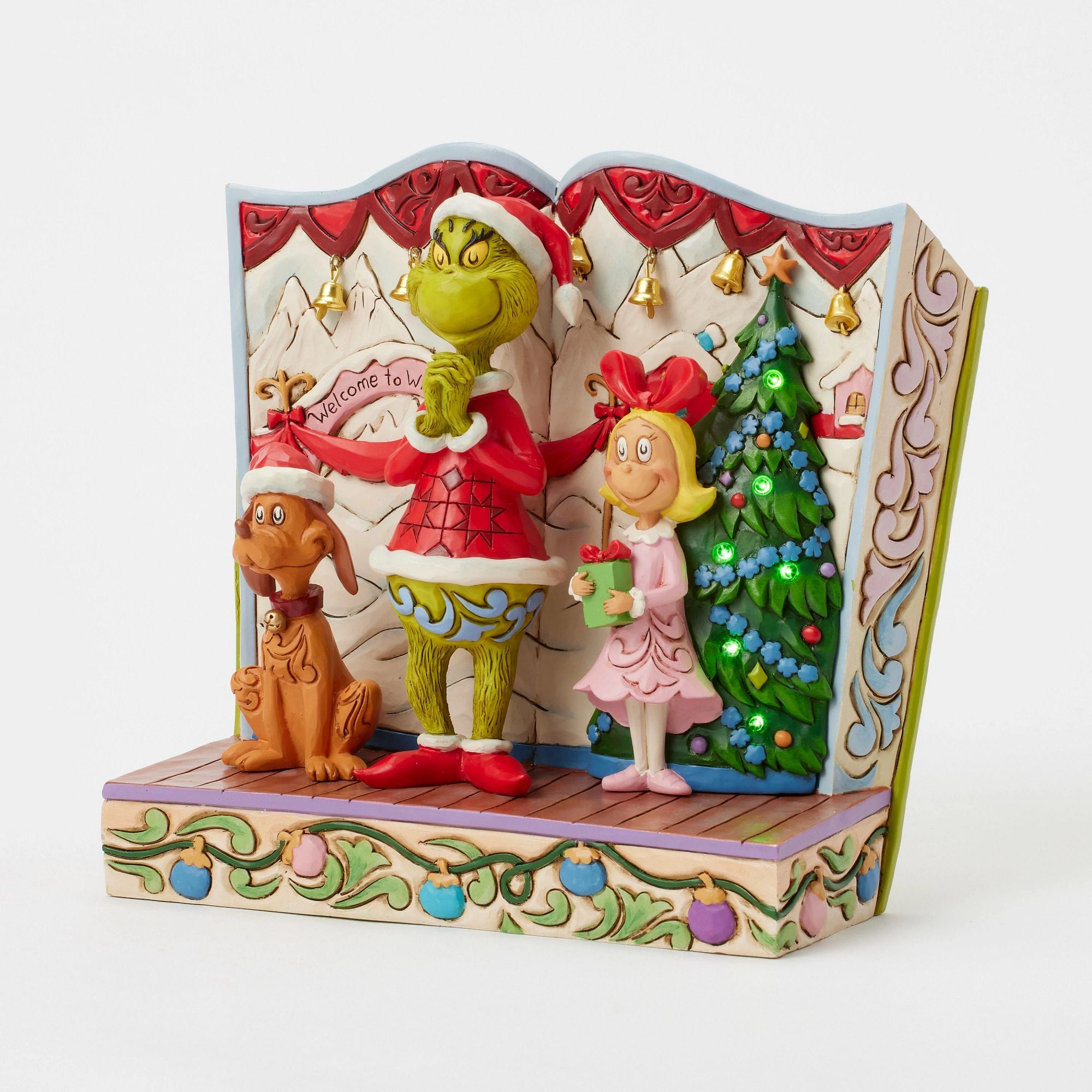 Grinch with Max and Cindy FE - Christmas Decorations for Home, Party, and Holiday Festivities