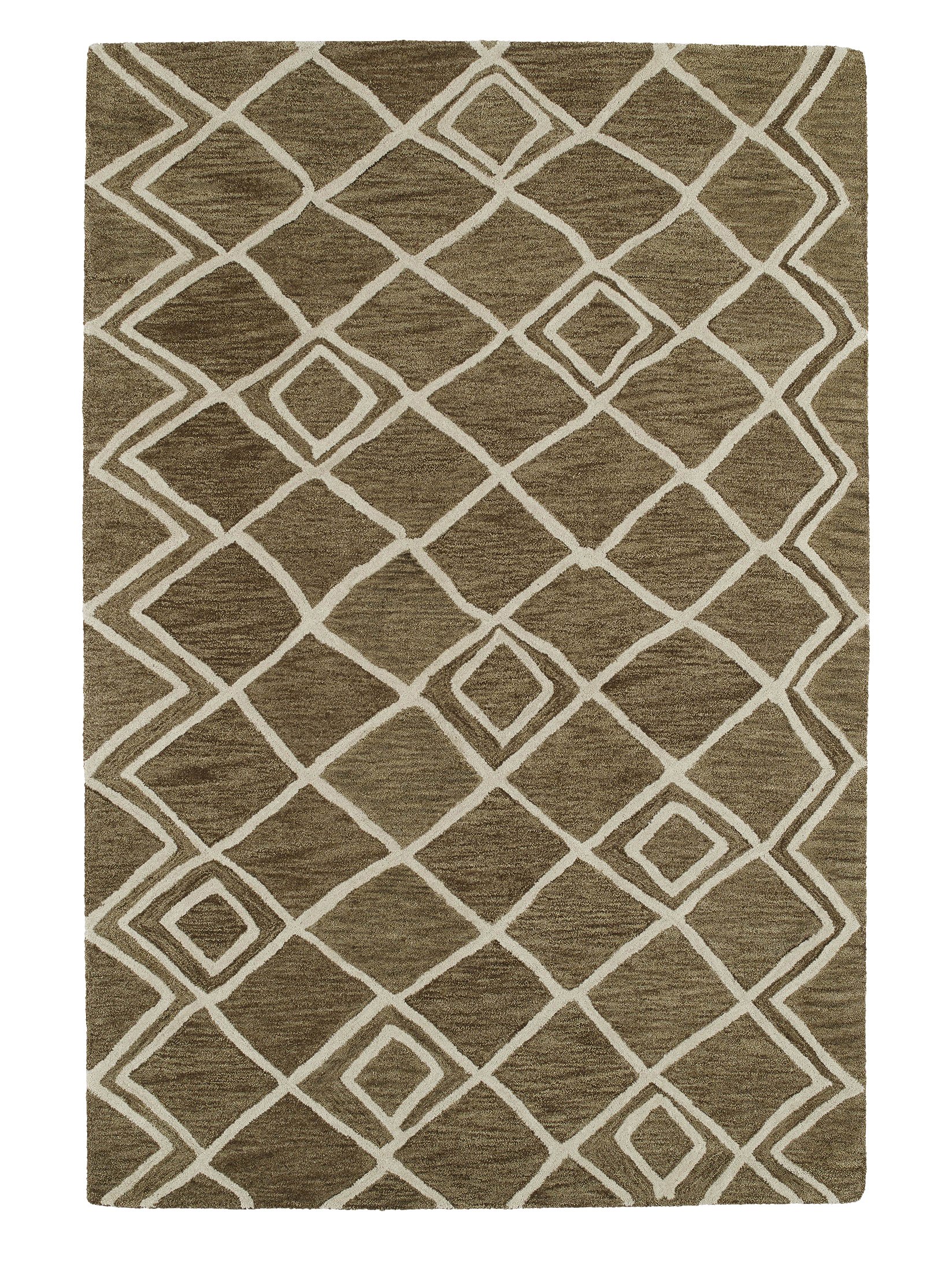 Kaleen Rugs Casablanca Handmade Moroccan Area Rug - Brown, 4' x 6' - Perfect for Living Room, Bedroom & Boho Home Decor