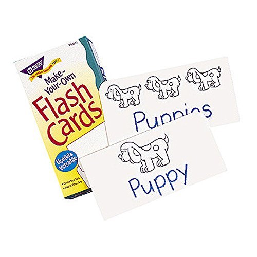 Trend Enterprises DIY Flash Cards - 100 Blank Cards per Box (Set of 12) for Classroom Learning, Homeschooling & Memory Games | Customizable Study Cards for Kids & Teachers