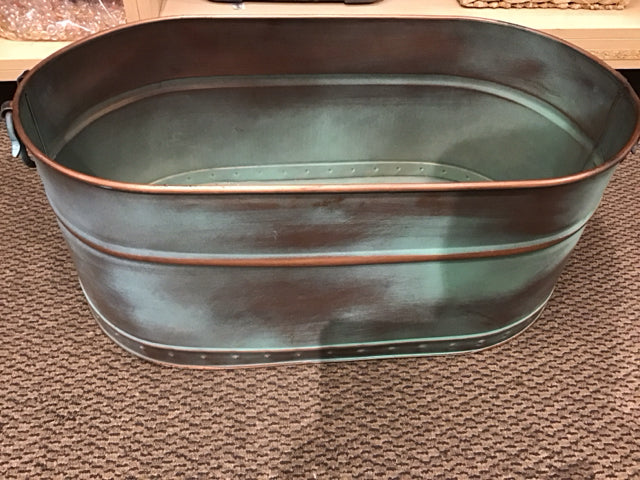 14x27 Inch Heavy Duty Metal Cooler Bucket - Insulated Beverage Container for Camping, Picnics, and Outdoor Parties