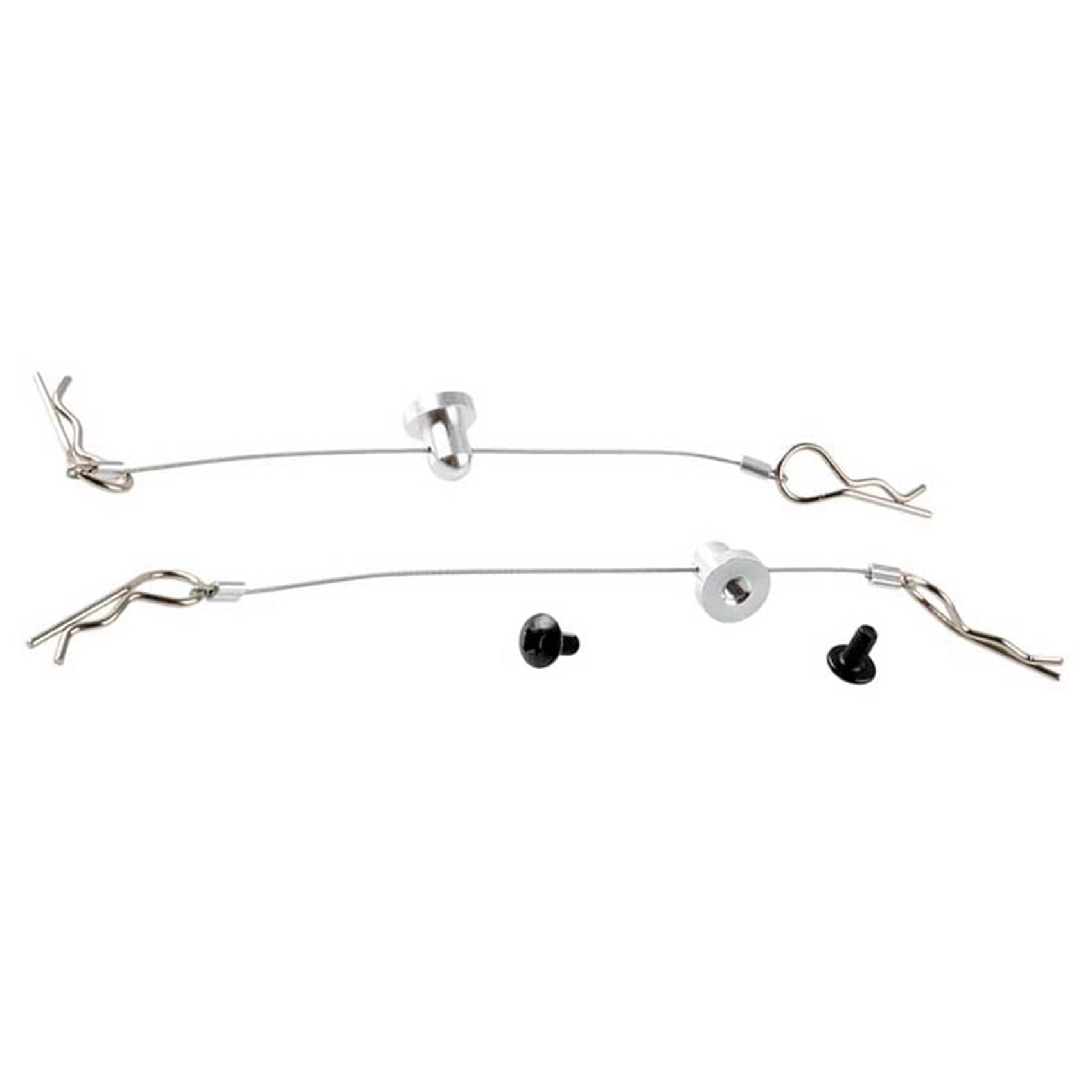 2PCS Anti-Loss Body Clip Retainer Screw Pin for 1/10 RC Car Parts - Compatible with Arram/Axial Models - Durable Wire Body Clips for RC Vehicles - Perfect for Off-Road Racing and RC Car Maintenance
