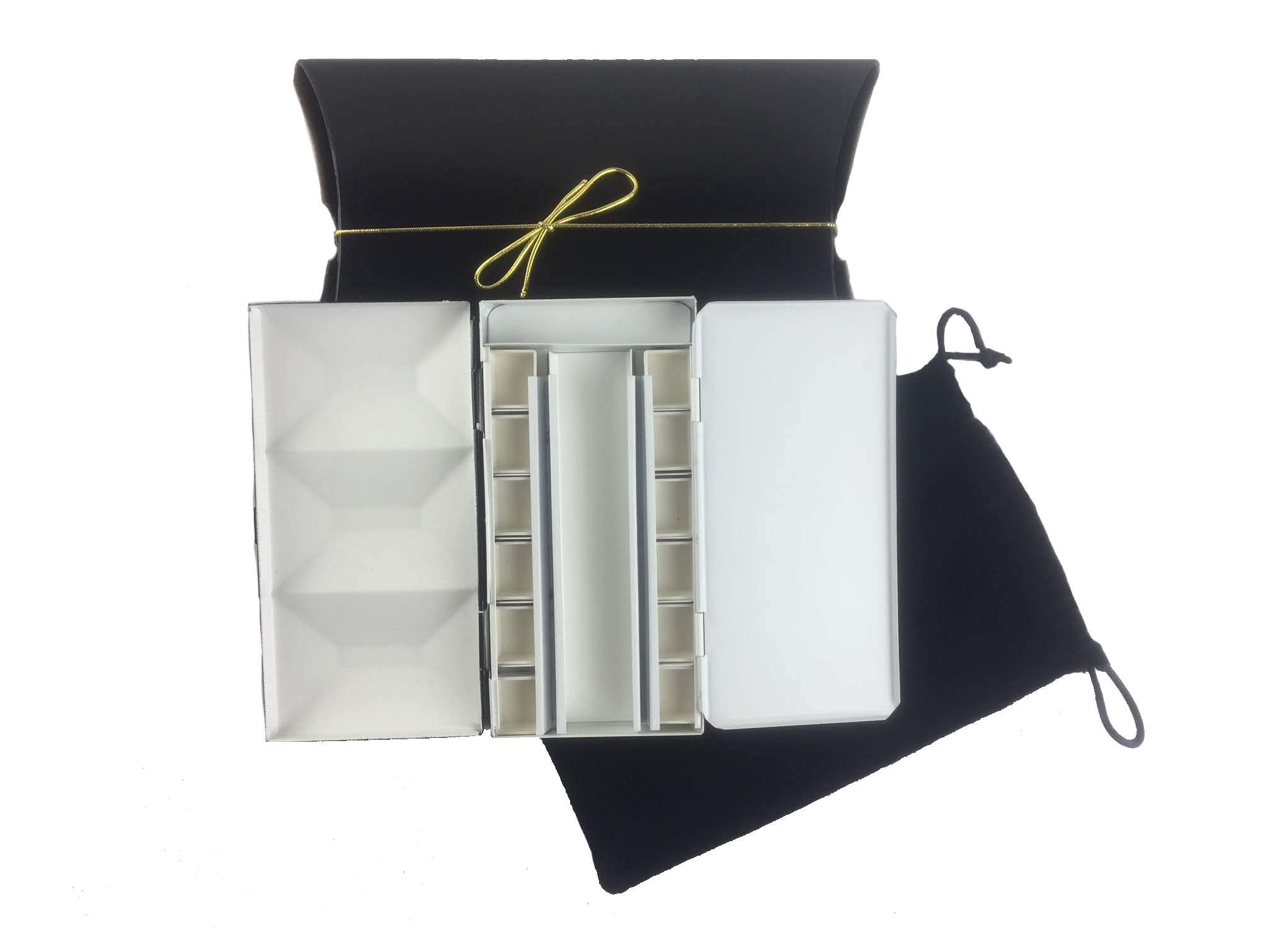 Premium Bella Artist Watercolor Paint Palette Box - 12 Half Pans, Built-in Mixing Palette, Travel-Friendly, Handmade in Italy - Perfect for Outdoor Sketching, Plein Air Painting & Studio Art Projects