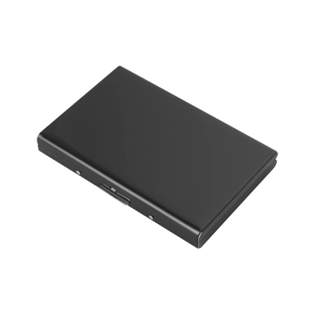 Premium Aluminum Anti-Magnetic Card Holder for Men & Women - Slim Metal Credit Card & Business Card Organizer Wallet (9.6 x 6.5cm) - Perfect for Travel, Office & Everyday Use