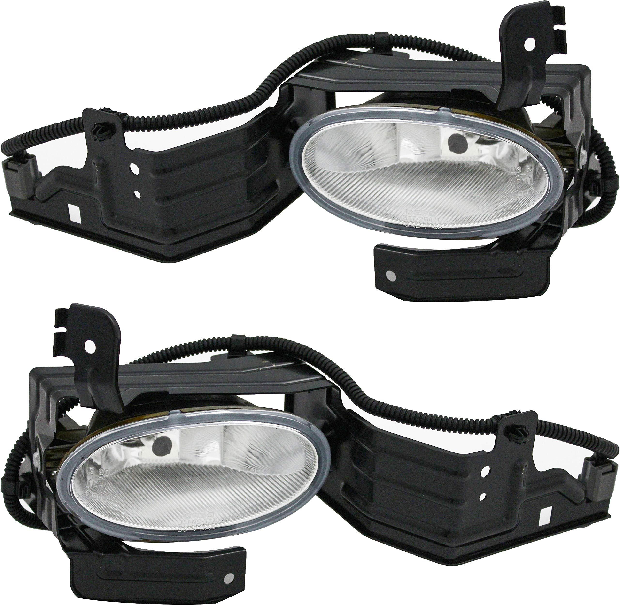 2011-2012 Honda Accord Sedan Fog Light Kit - Driver & Passenger Side Replacement Lamps | Durable Weatherproof Design for Night Driving & Inclement Weather Conditions