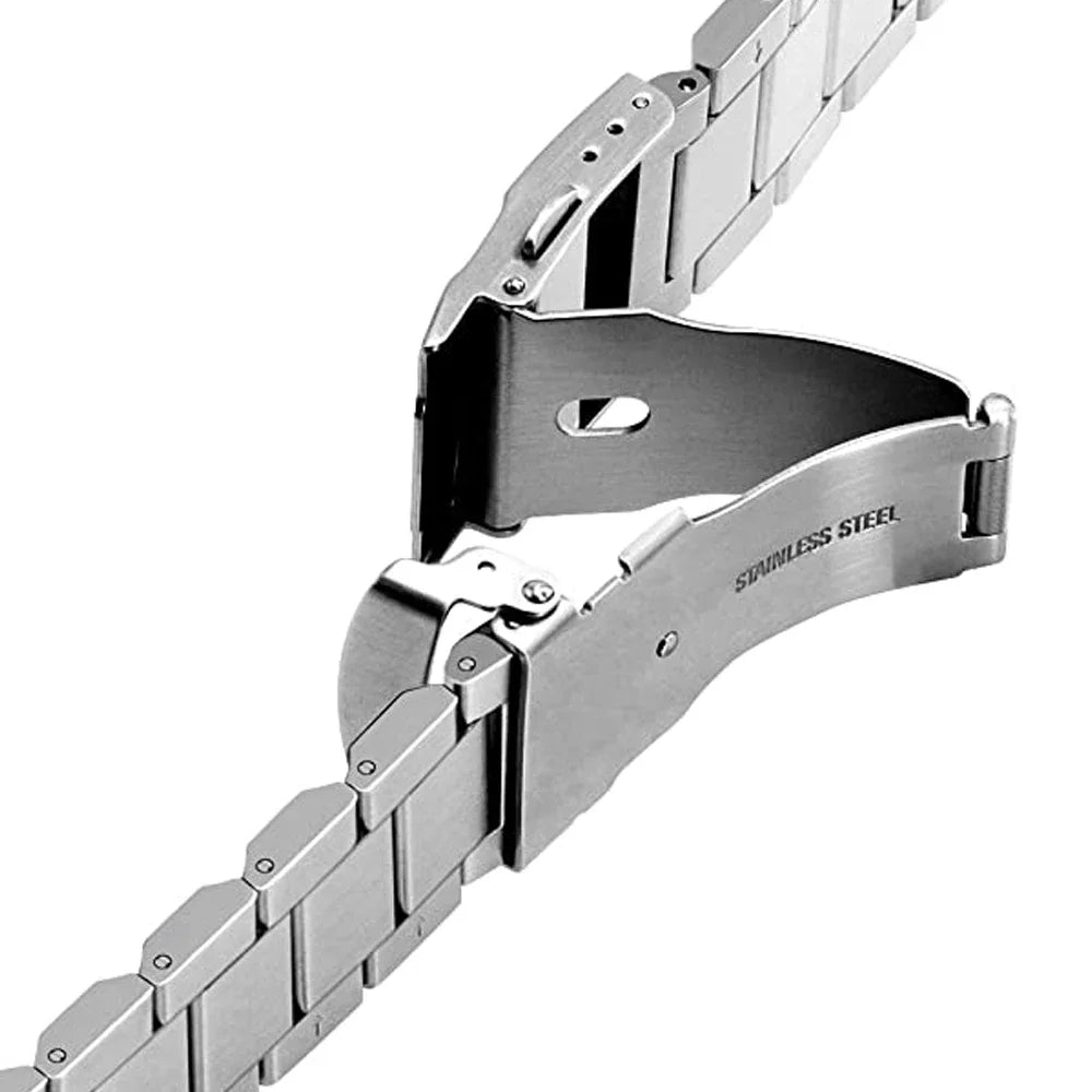 Premium Metal Bracelet for Samsung Galaxy Watch Ultra - Stainless Steel Band with Adjustable Clasp - Perfect for Workouts, Business & Everyday Wear