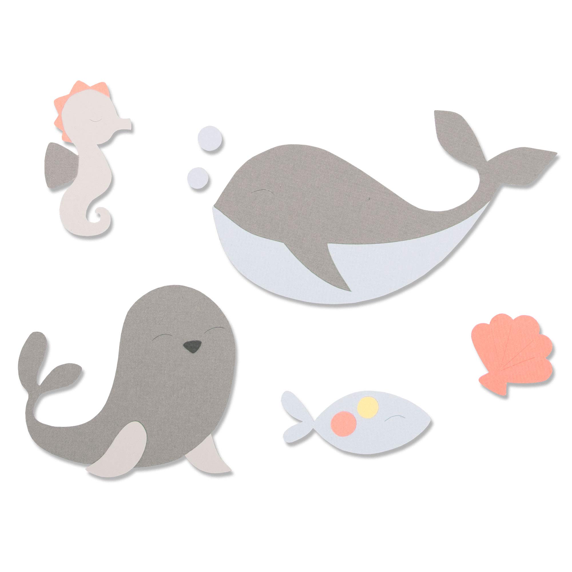 Sizzix Bigz Die - Ocean Friends by Olivia Rose - Multicolor Crafting Die for Scrapbooking, Card Making, and DIY Projects - Perfect for Beach-Themed Decor and Party Invitations