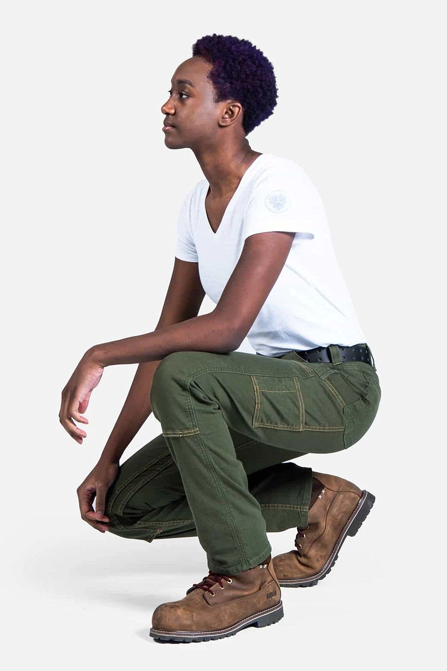 Dovetail Workwear Maven X Women's Cargo Pants - Slim Leg Fit with 10 Functional Pockets | Durable & Stylish Work Pants for Construction, Hiking & Outdoor Activities