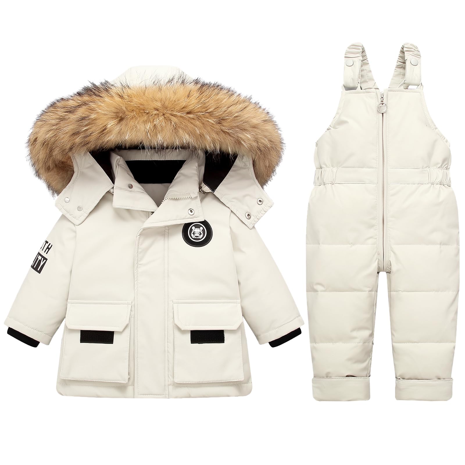 Baby Snowsuit for Toddlers 1-5T - Winter Coat & Pants Set for Boys & Girls | Warm Snow Jacket for Outdoor Play in Cold Weather
