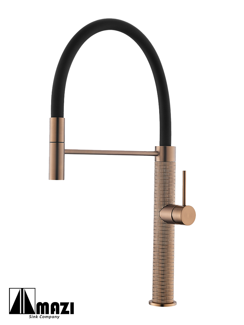 High-Pressure Kitchen Faucet with Pull-Down Sprayer - Model 01081 - Perfect for Modern Home Cooking & Dishwashing