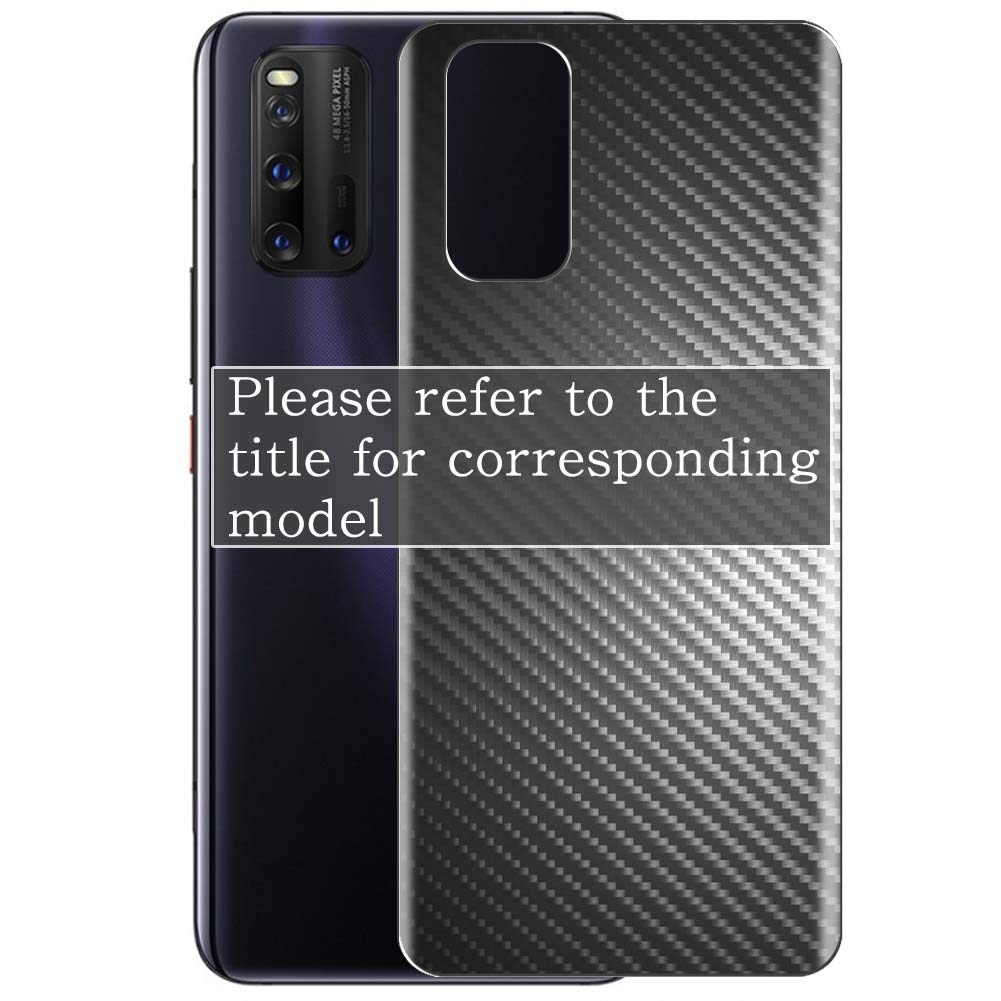 2 Pack Xiaomi Mi A2 Lite Back Protector Film - Black Carbon TPU Protective Cover (Not Tempered Glass) | Scratch Resistant | Perfect for Daily Use, Travel & Outdoor Activities
