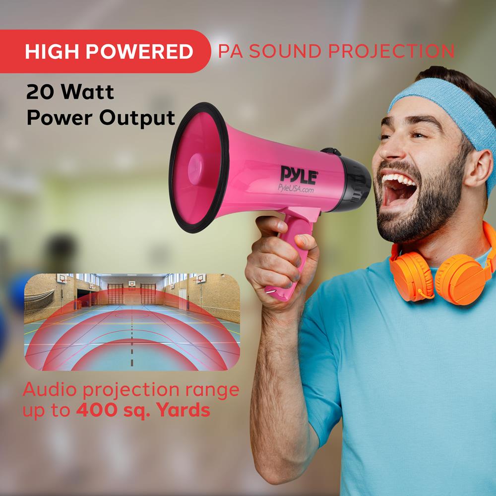 Portable Mini Megaphone Speaker with Loud Sound - Perfect for Outdoor Events, Cheerleading, Coaching & Public Speaking