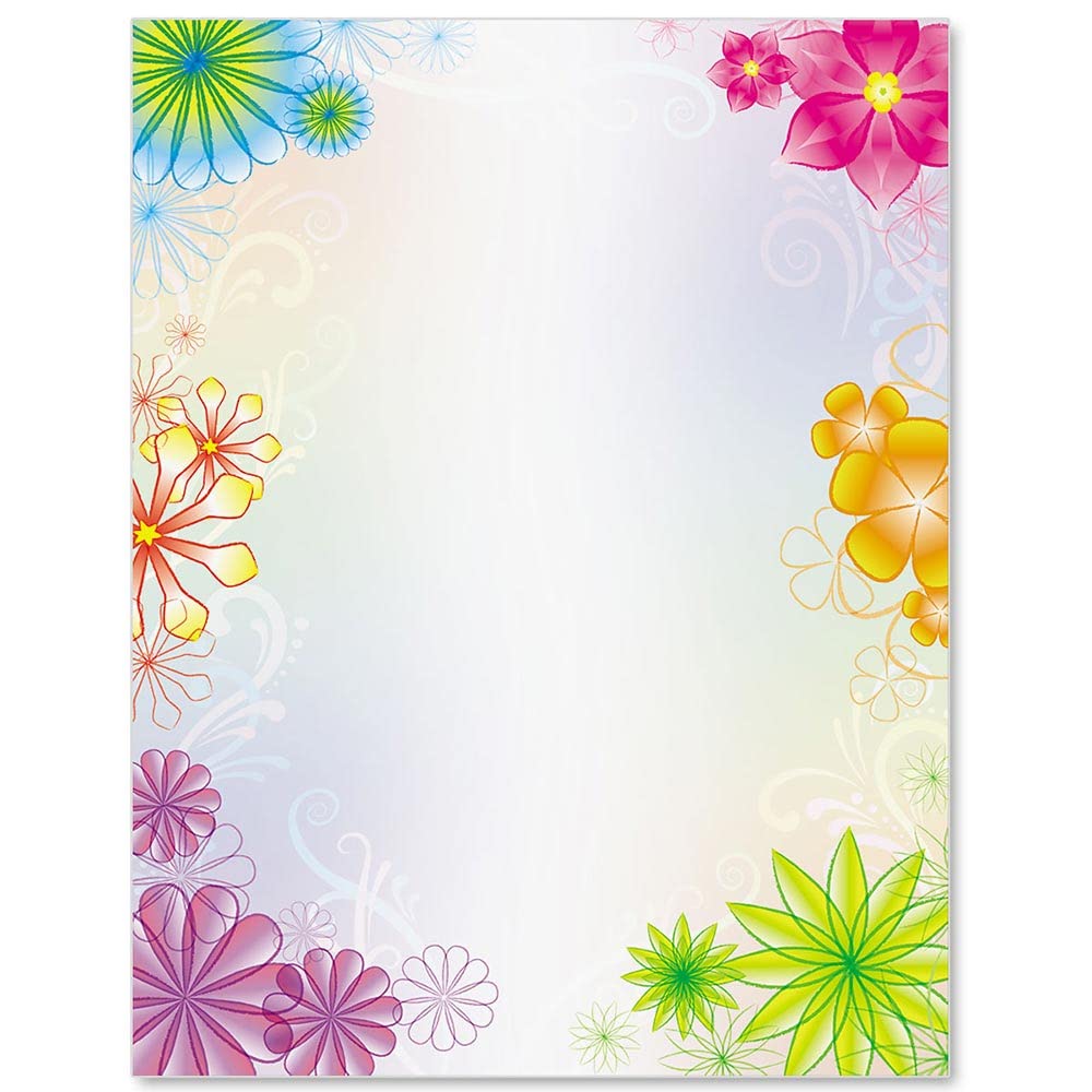 Dramatically Delightful Bellaflora Waltz Invitation Theme Paper - Elegant 8.5 x 11 Premium Stationery Set (25 Sheets) for Weddings, Parties & Formal Events - Decorative Border Paper & Letterhead for Printing & Handwriting