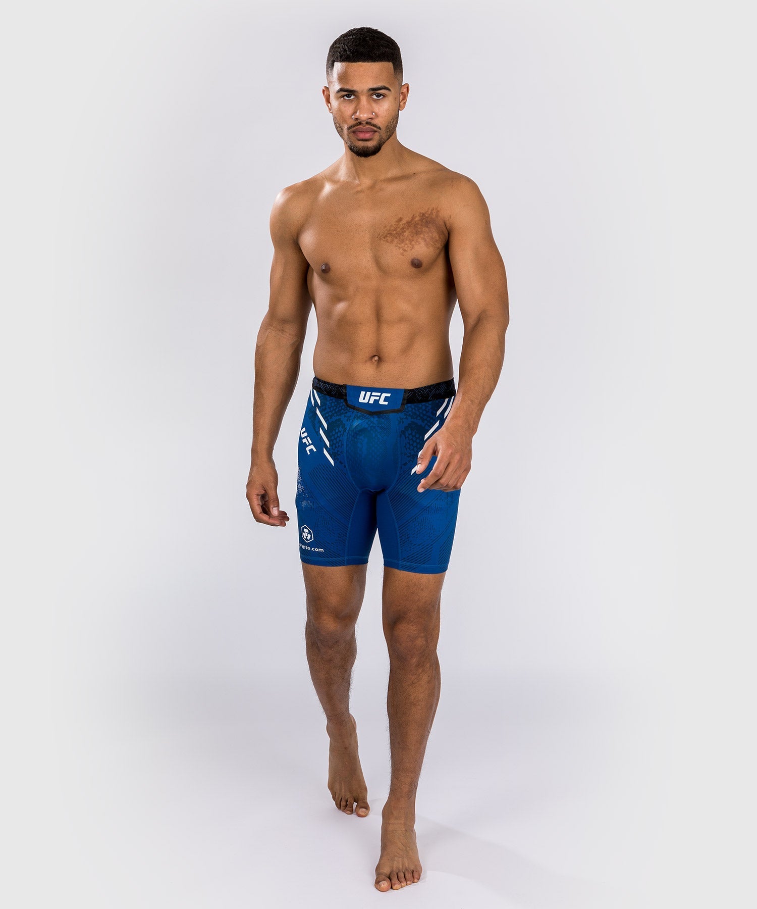 Venum UFC Adrenaline Personalized Authentic Fight Night MMA Vale Tudo Shorts for Men - Blue | Training, Competition & Cage Fighting Gear