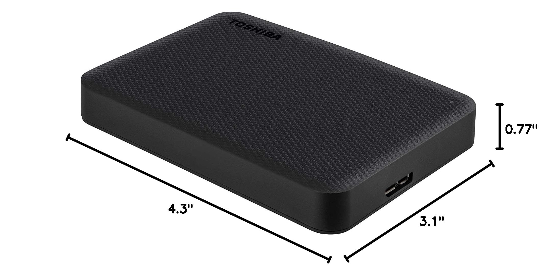 Toshiba Canvio Advance 4TB Portable External Hard Drive USB 3.0 - High Speed Backup Storage for PC, Mac, Laptop, Gaming & Photo Backup (Black, HDTCA40XK3CA)