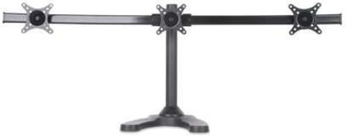 ProHT Triple LCD Monitor Stand (05309) - Free Standing Fully Adjustable Desk Mount for 3 Screens up to 24
