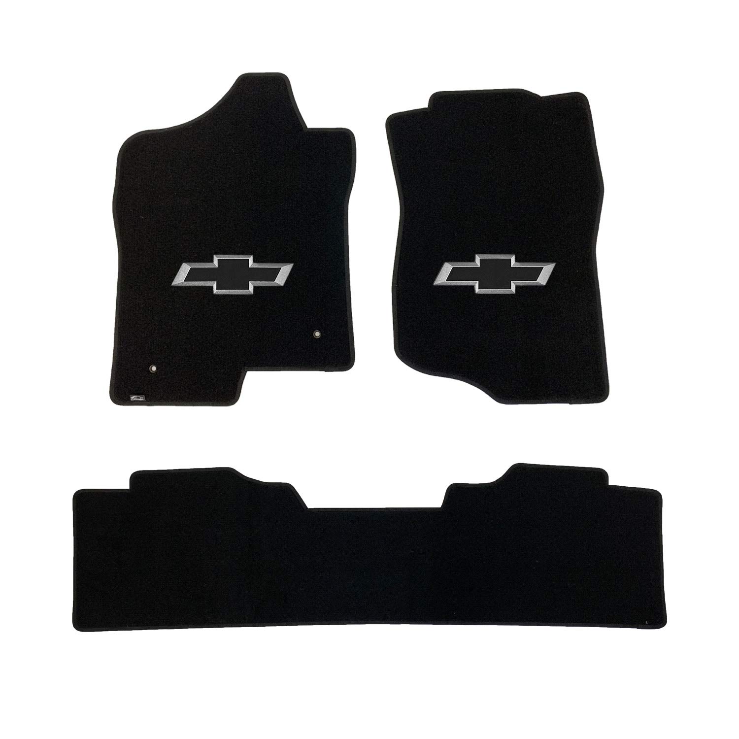 Premium Custom-Fit Carpeted Floor Mats for Chevy Avalanche 2007-2013 - Black 3-Piece Set (Bench Seats) | Luxury Car Floor Liners | All-Weather Protection & Comfort for Daily Driving & Road Trips