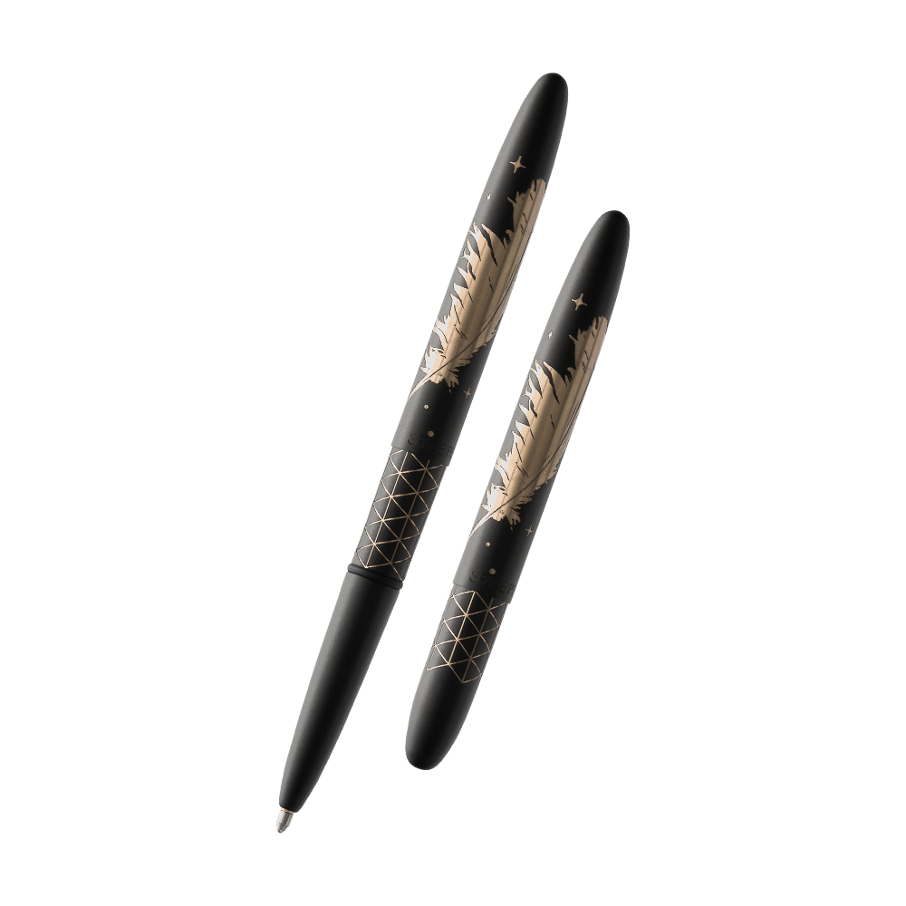 Fisher Space Pen Matte Black - Blue Origin Special Edition Astronaut Pen for Writing in Zero Gravity, Space & Everyday Use