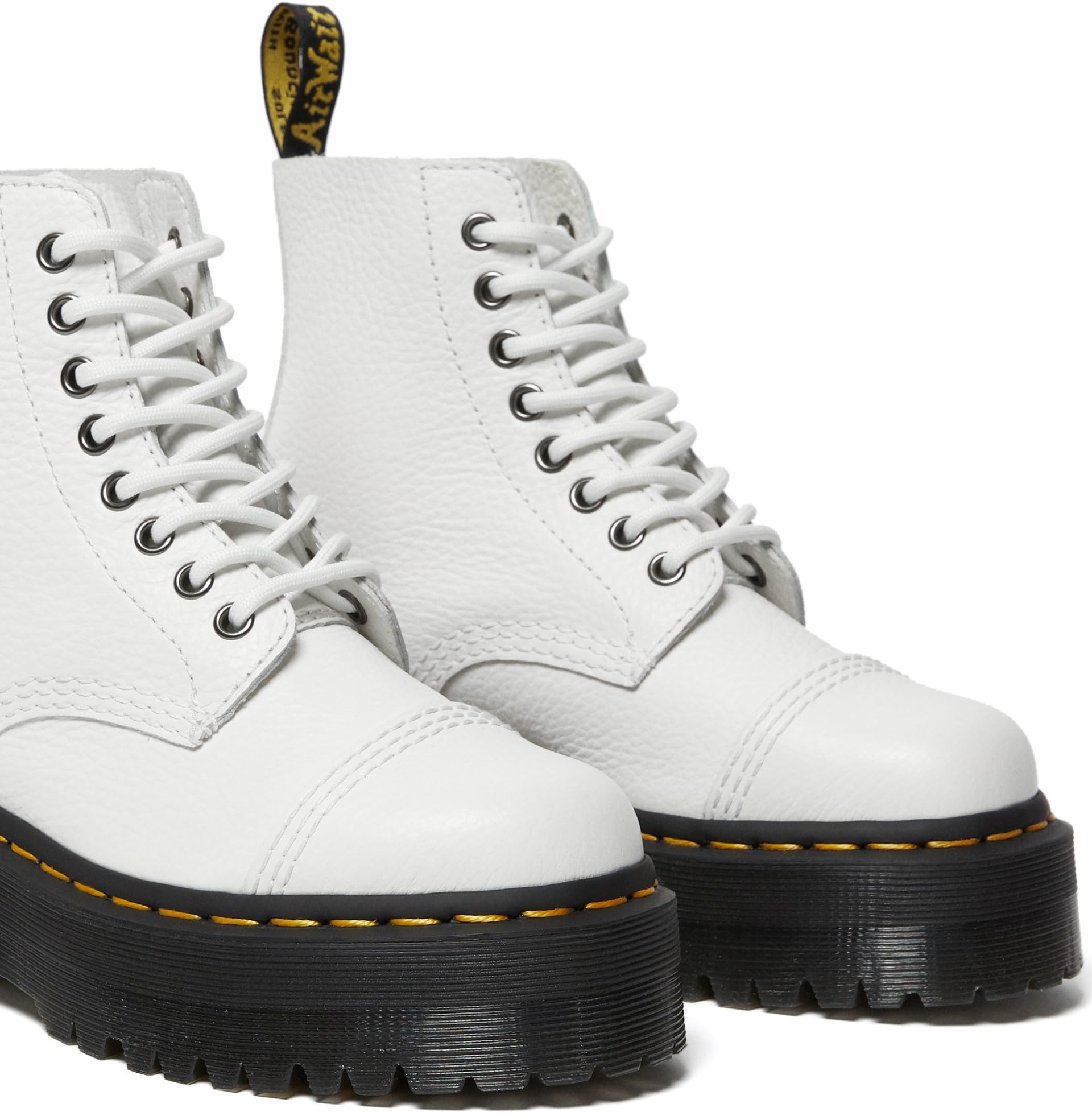 Dr. Martens Unisex Sinclair 8 Eye Platform Boots - Chunky Sole Leather Combat Boots for Men & Women | Perfect for Punk Fashion, Streetwear & Everyday Wear