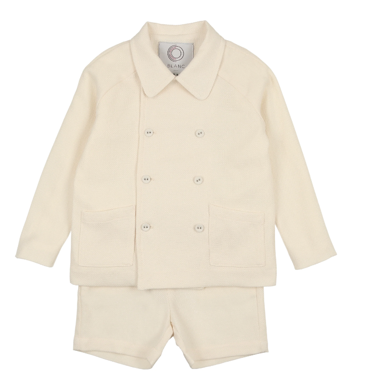 COCO BLANC Kids Linen Suit Set for Boys & Girls (2-6 Years) - Breathable & Comfortable Summer Outfit for Weddings, Parties & Special Occasions