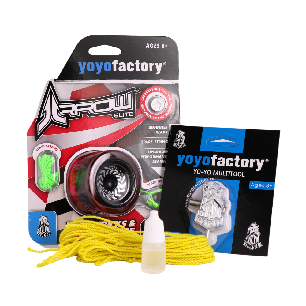YoYoFactory Arrow Beginner's Yoyo Pack - Perfect for Kids & Beginners Learning Yoyo Tricks - Great for School, Playground & Outdoor Fun