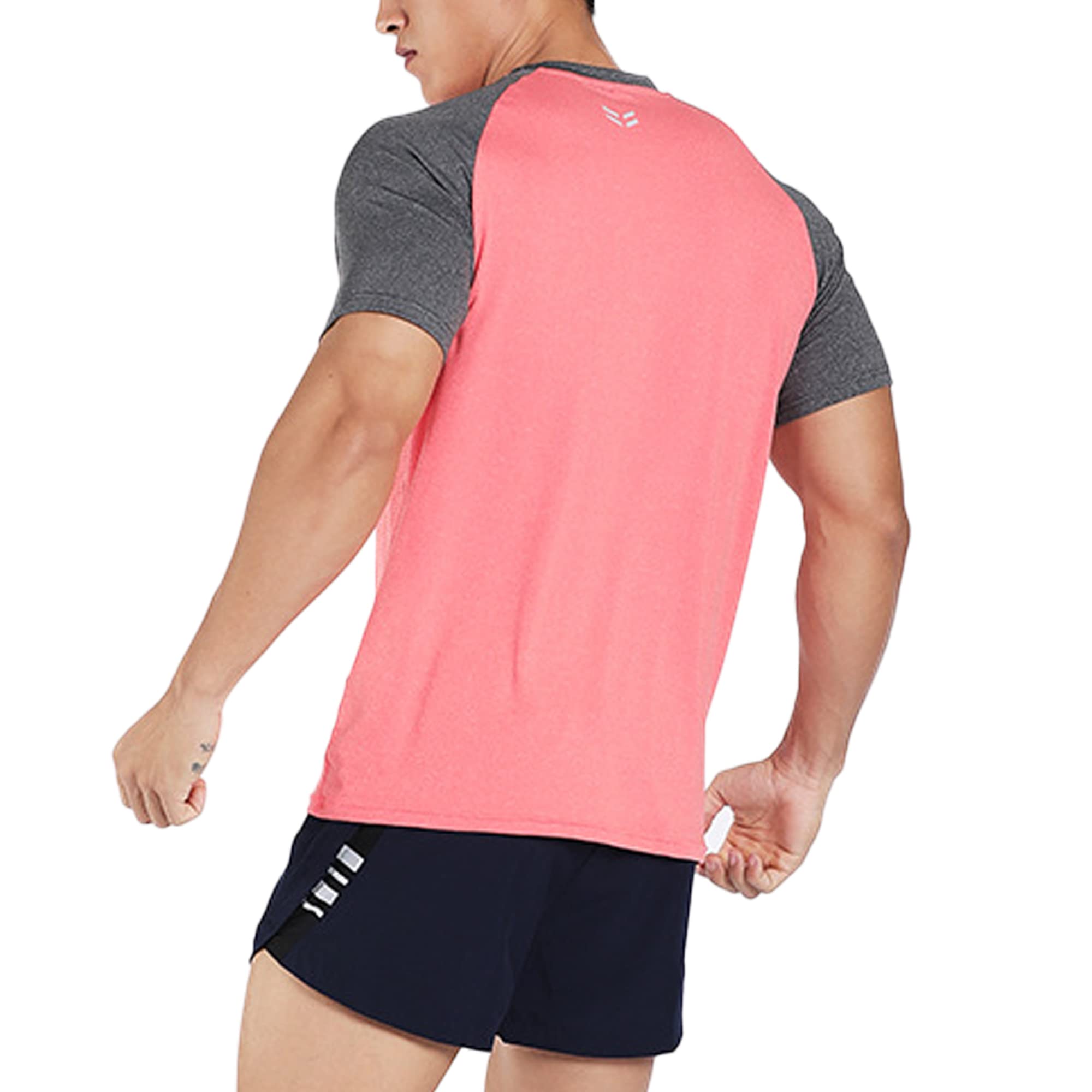 Best Men's Workout Shirts - Moisture Wicking Short Sleeve Slim Fit Crew Neck T-Shirts for Gym, Running & Active Lifestyle