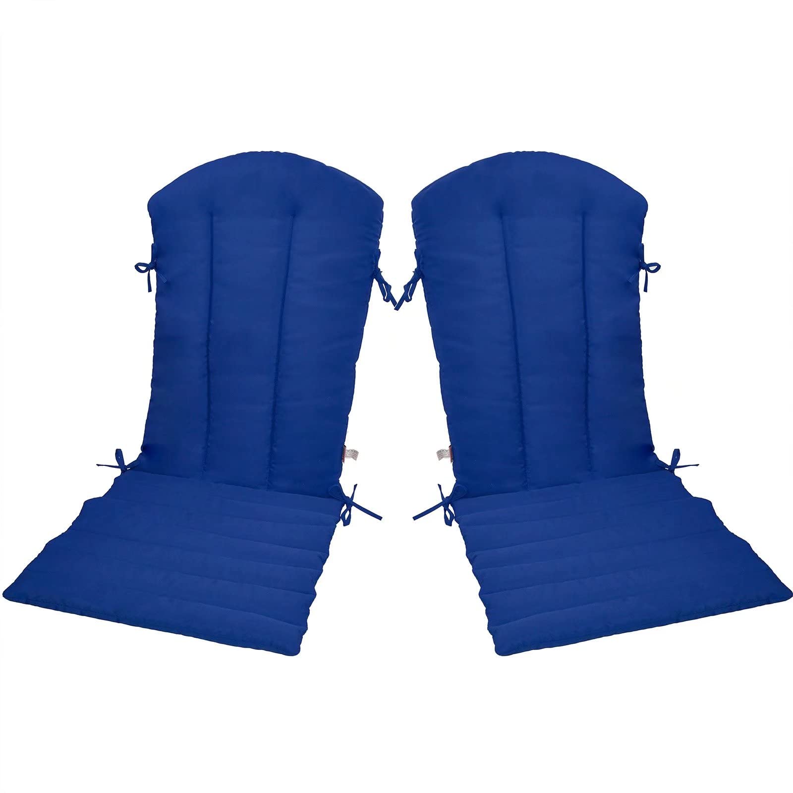 Premium Kunste Adirondack Chair Cushions - Waterproof Outdoor Furniture Cushions for Patio, Deck & Garden - Navy Blue Seat Cushions - Perfect for Lounging, Sunbathing & Outdoor Relaxation
