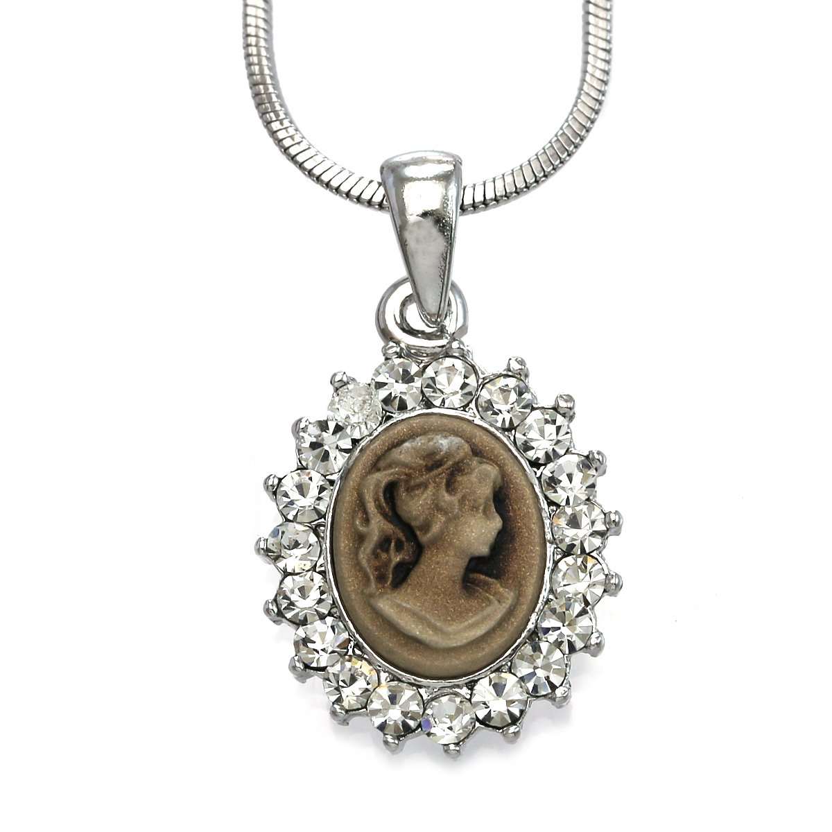 Elegant Cameo Pendant Necklace for Women - Vintage Fashion Jewelry with Charm - Perfect for Weddings, Parties & Special Occasions