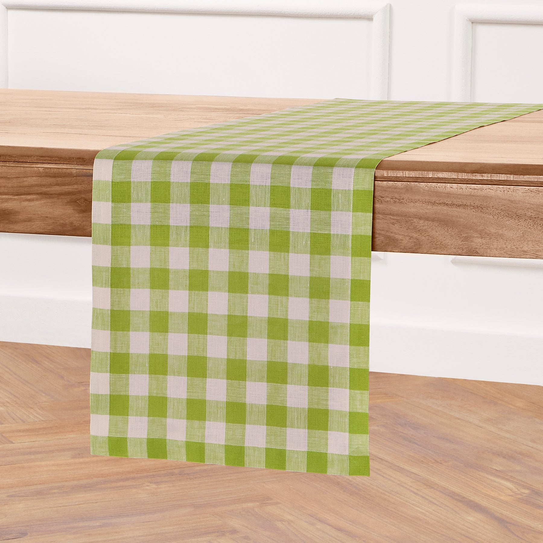 Morgan Check Table Runner - Classic Plaid Cotton Tablecloth for Dining & Kitchen Decor - Perfect for Holiday Dinners, Parties & Farmhouse Style Home Decor