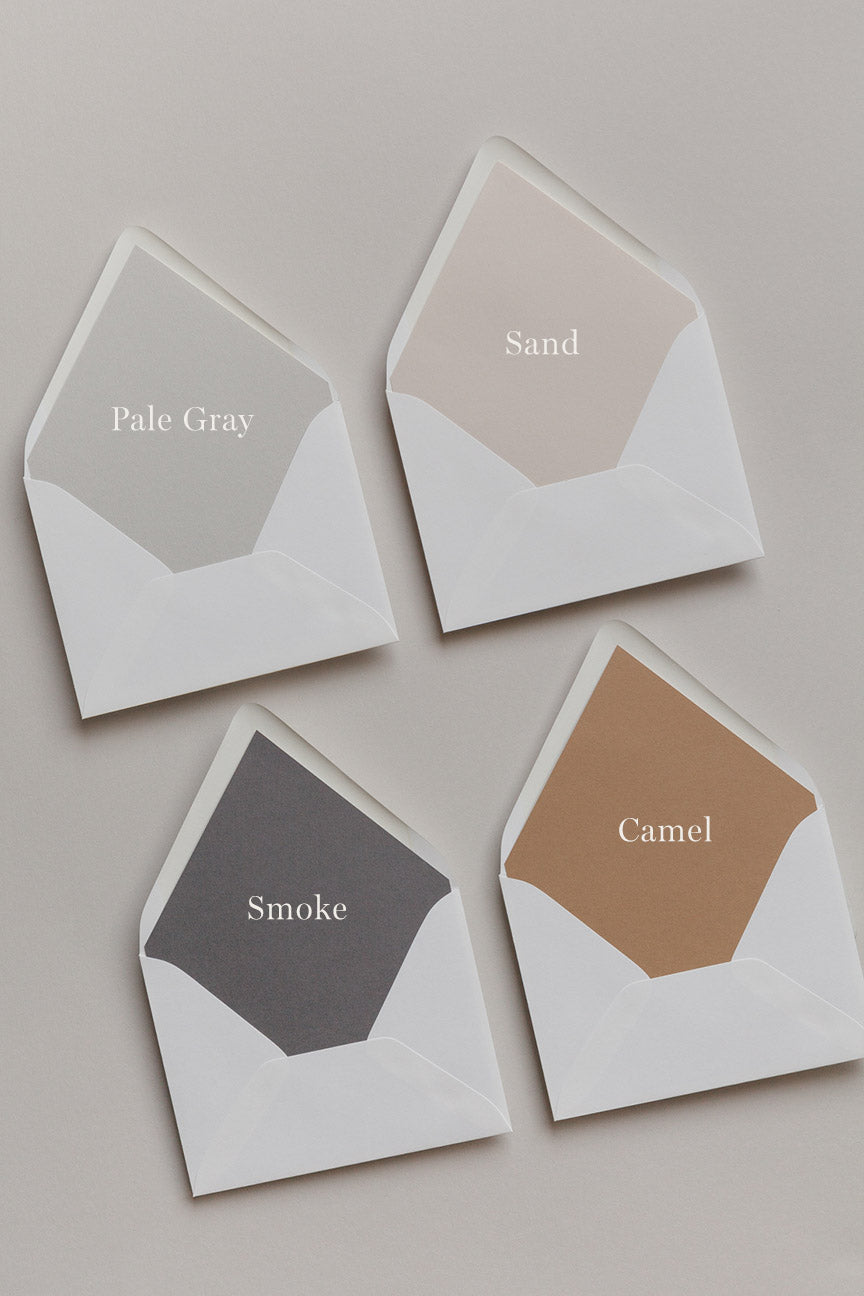 Premium Solid Envelope Liners for Wedding Invitations & Business Correspondence - Elegant Stationery Accessories for Professional Mailing & Special Occasions