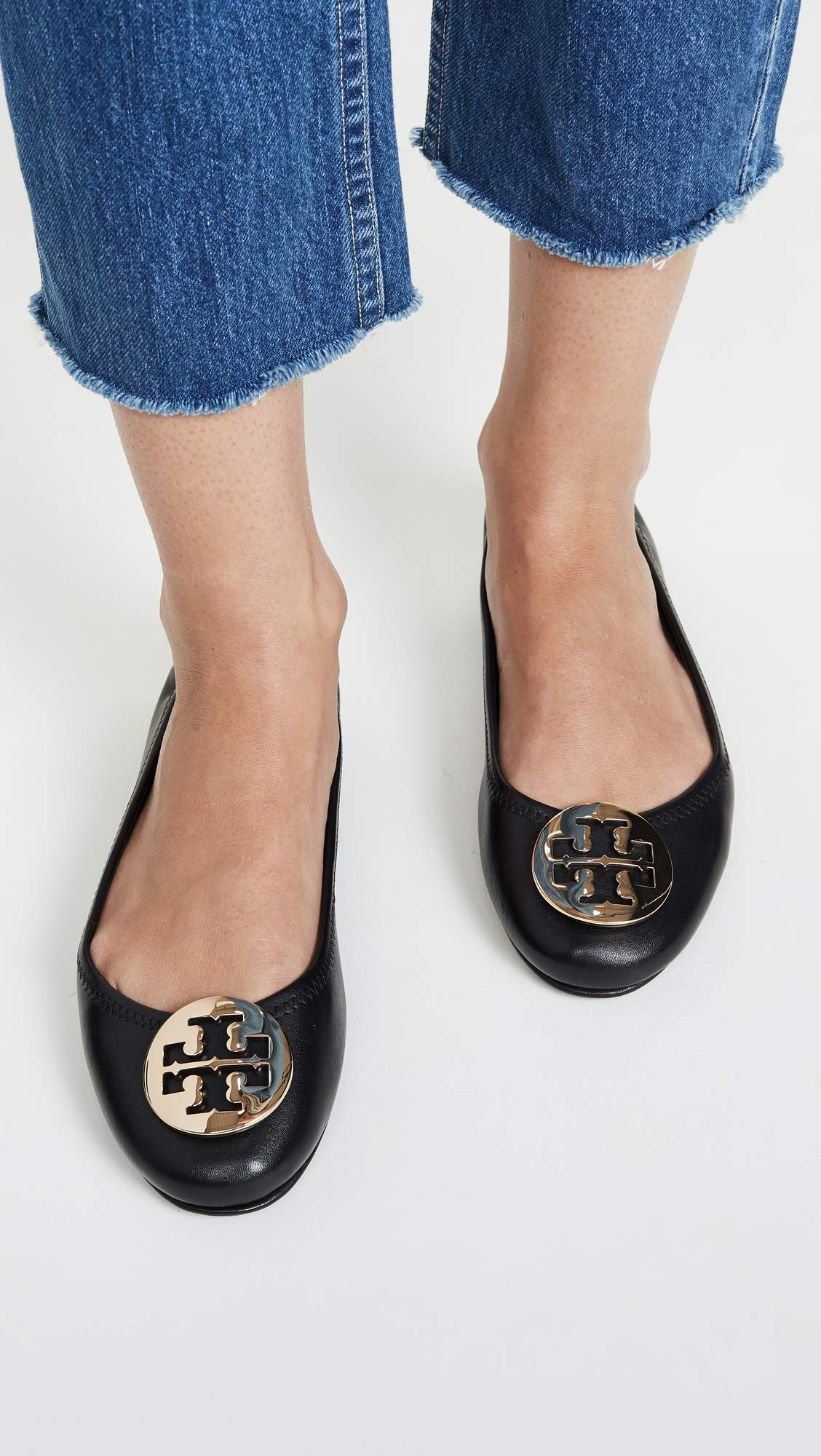 Tory Burch Women's Minnie Travel Ballet Flats - Comfortable & Lightweight Slip-On Shoes for Walking, Travel, Work & Everyday Wear