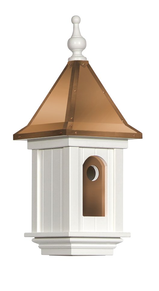 Victorian Birdhouse with Top & Weathervane - Handcrafted Wooden Bird House for Garden, Patio, or Backyard Decoration - Perfect Gift for Bird Lovers