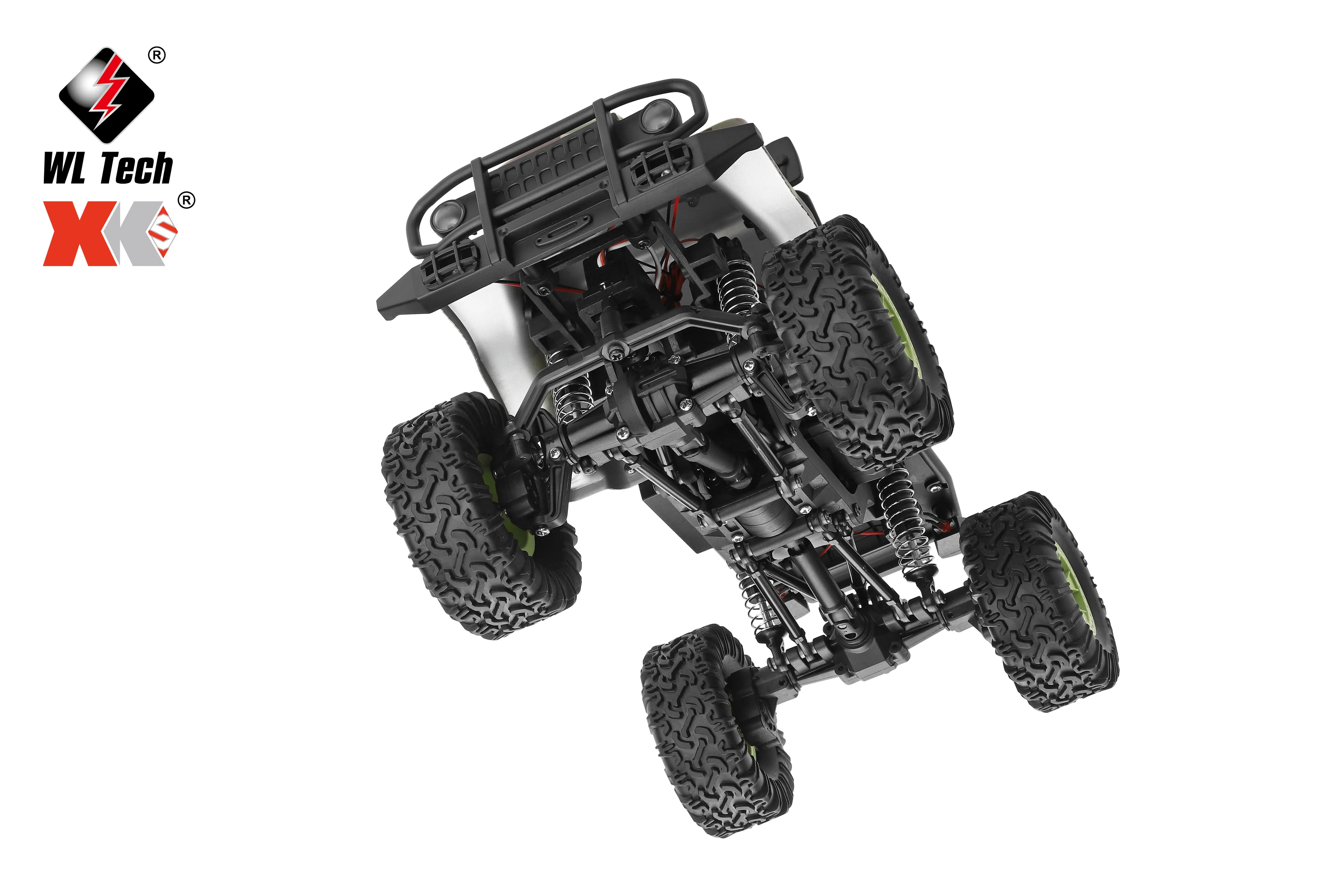 WLTOYS 184021 1/18 Scale 4WD RC Crawler Car with LED Lights, 2-Speed Transmission & Camo Shell - Off-Road Adventure Vehicle for Kids and Adults, Perfect for Rock Crawling, Trail Driving and Backyard Racing