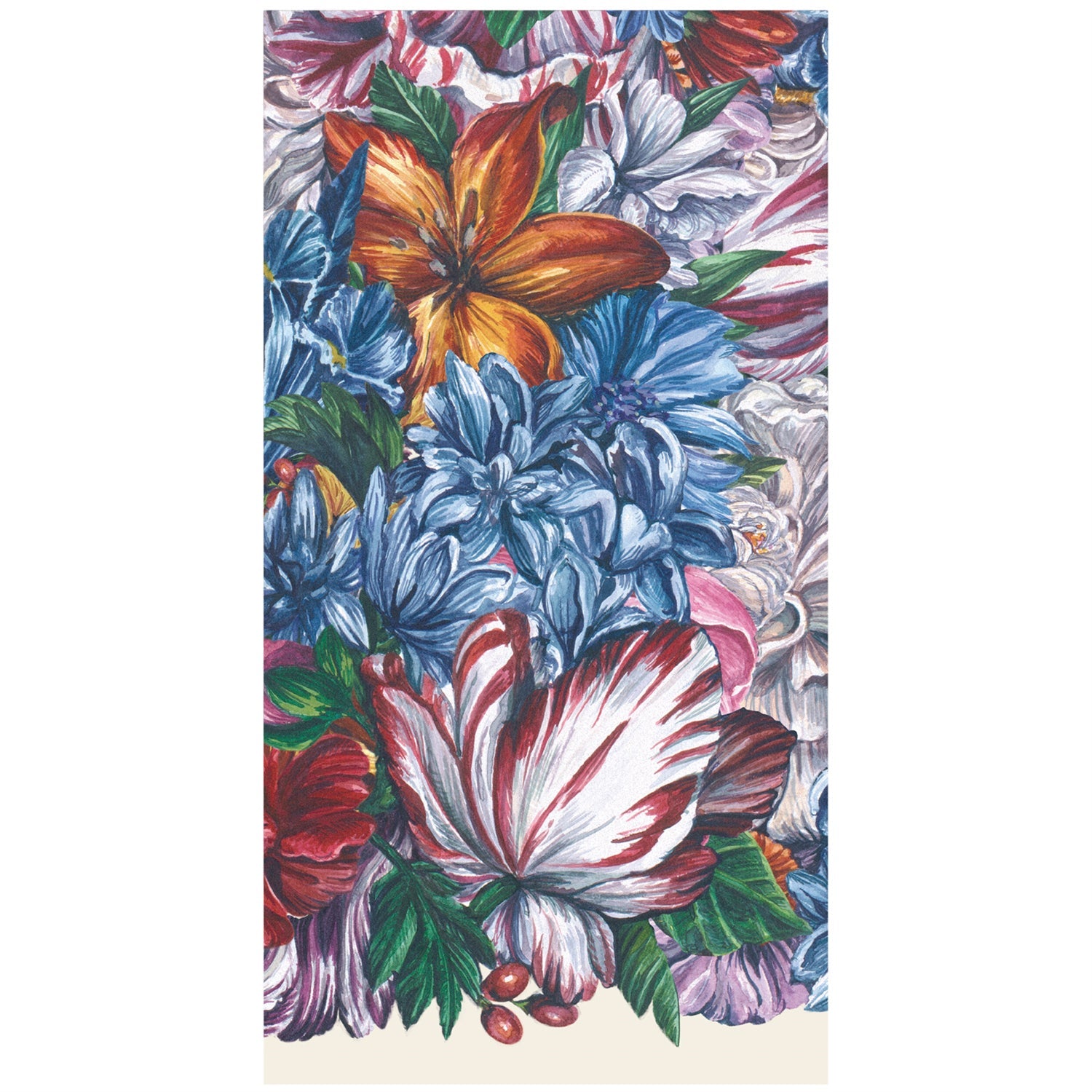 Dutch Floral Napkins - Elegant Cotton Table Napkins for Dining, Parties & Home Decor - Perfect for Weddings, Events & Everyday Use