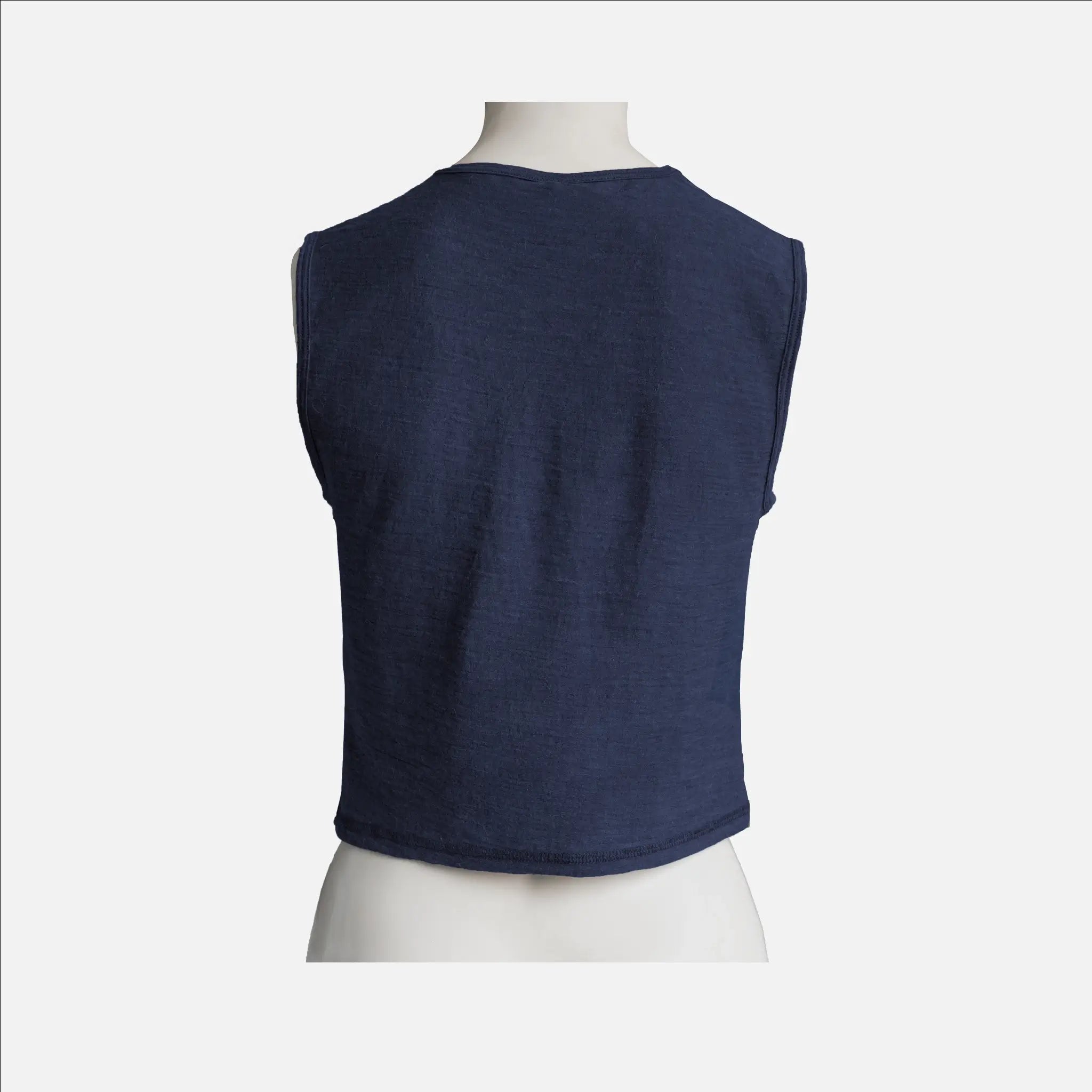 Women's Alpaca Wool Crop Tank Top - 160 Ultralight Soft & Breathable Summer Tops for Yoga, Beach & Casual Wear