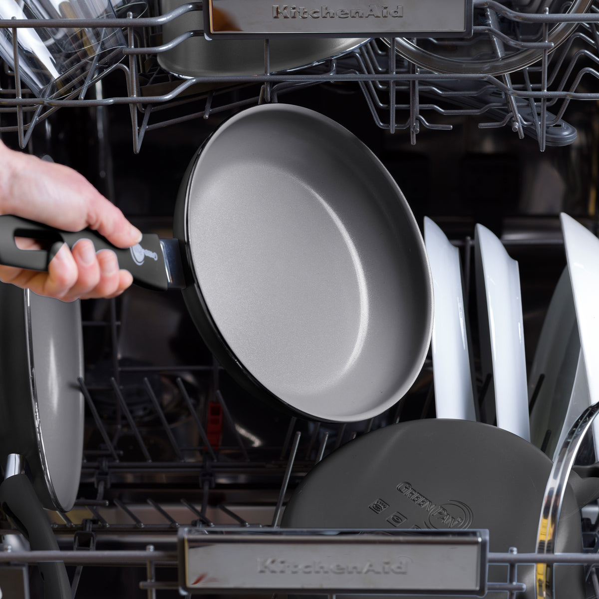 Dover Ceramic Nonstick 8-Inch & 10-Inch Frying Pan Set - Black | Non-Toxic, PFOA-Free Cookware for Healthy Cooking | Perfect for Sauteing, Frying & Omelets