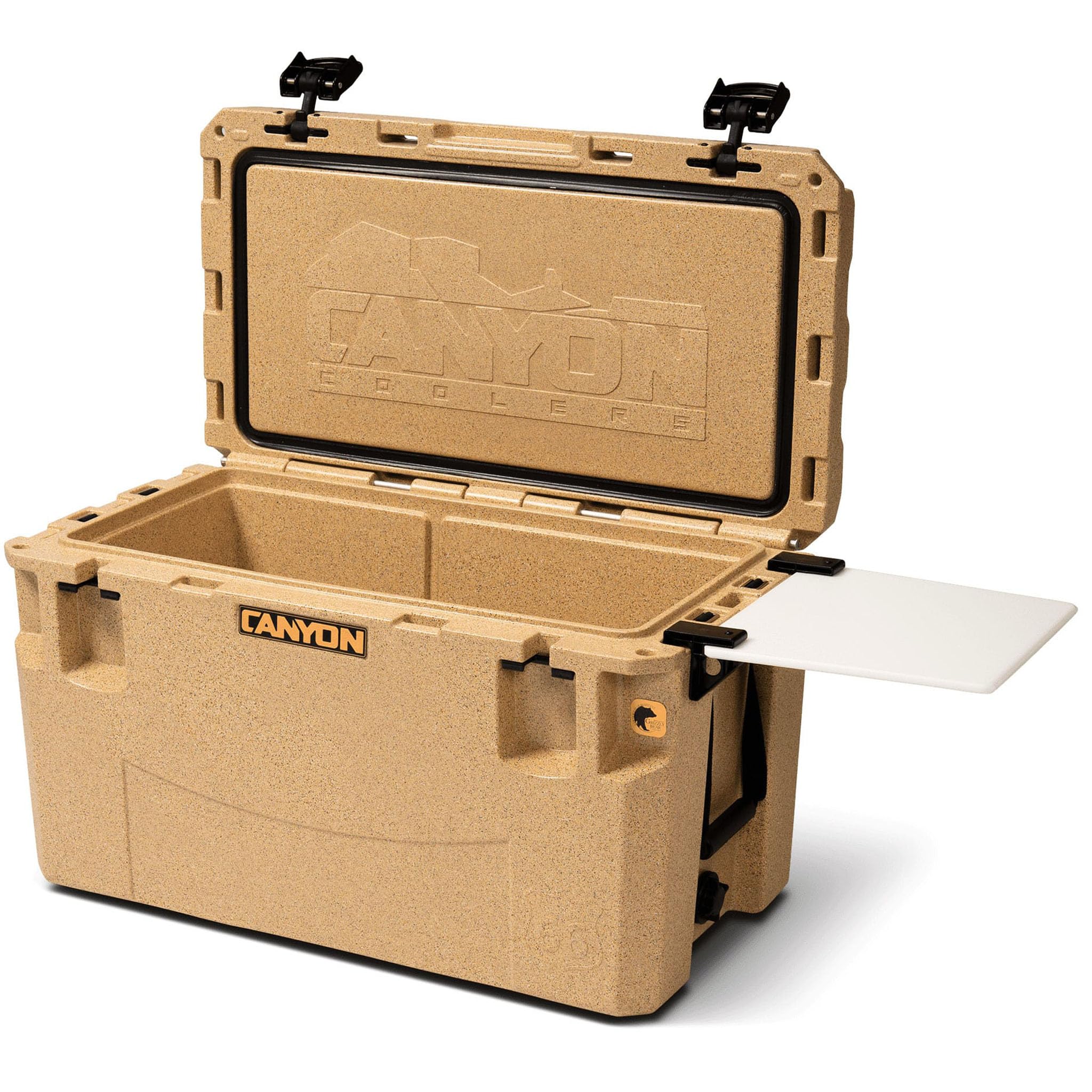 Canyon Cooler PRO65 Premium Rotomolded Cooler - Sandstone Color | Heavy-Duty Ice Retention for Camping, Fishing & Outdoor Adventures