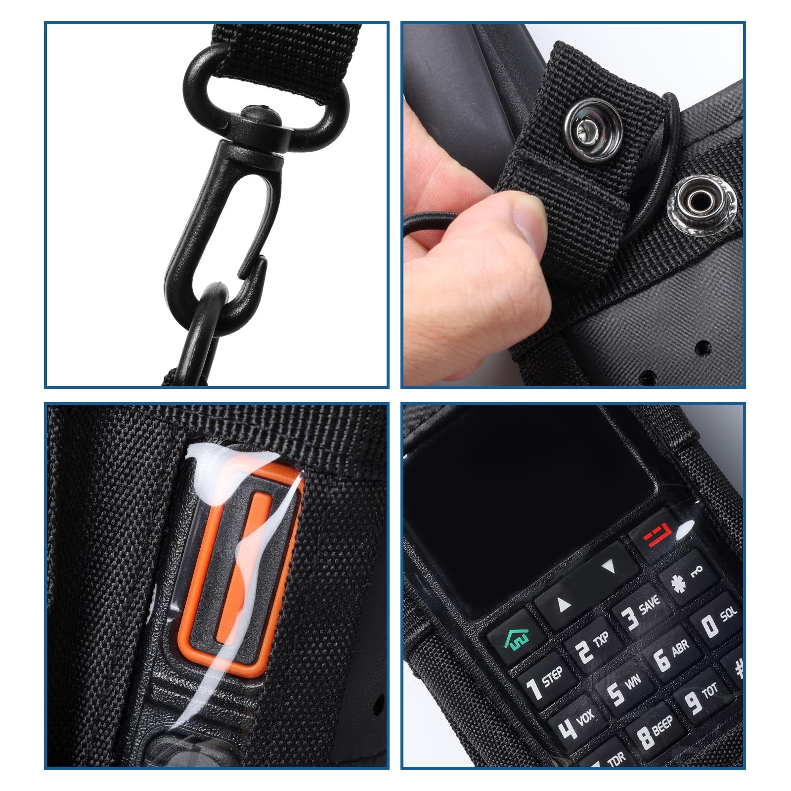 BAOFENG RCH 25 Nylon Radio Case Holder - Durable Tactical Radio Pouch for UV-25 Walkie Talkie | Protective Storage for Outdoor, Hunting, and Emergency Communication