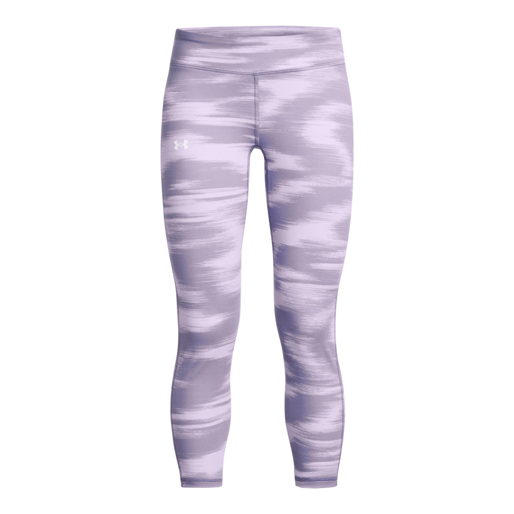 Under Armour Girls' Printed Motion Crop Top - Breathable & Moisture-Wicking Athletic Shirt for Running, Yoga & Sports Training