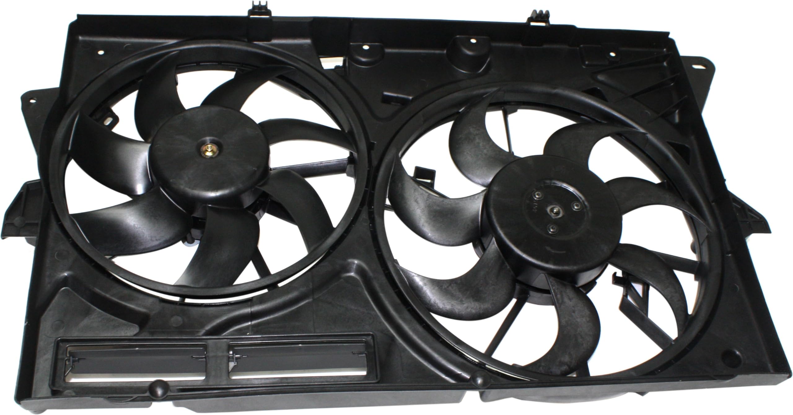 Go-Parts - Replacement Radiator Fan Assembly for Ford Taurus 2013-2019 | Dual Fan Cooling System | Compatible with 3.5L/3.7L Non-Turbo Engine (2014-2018 Models) | Perfect for Overheating Prevention & Engine Cooling Maintenance